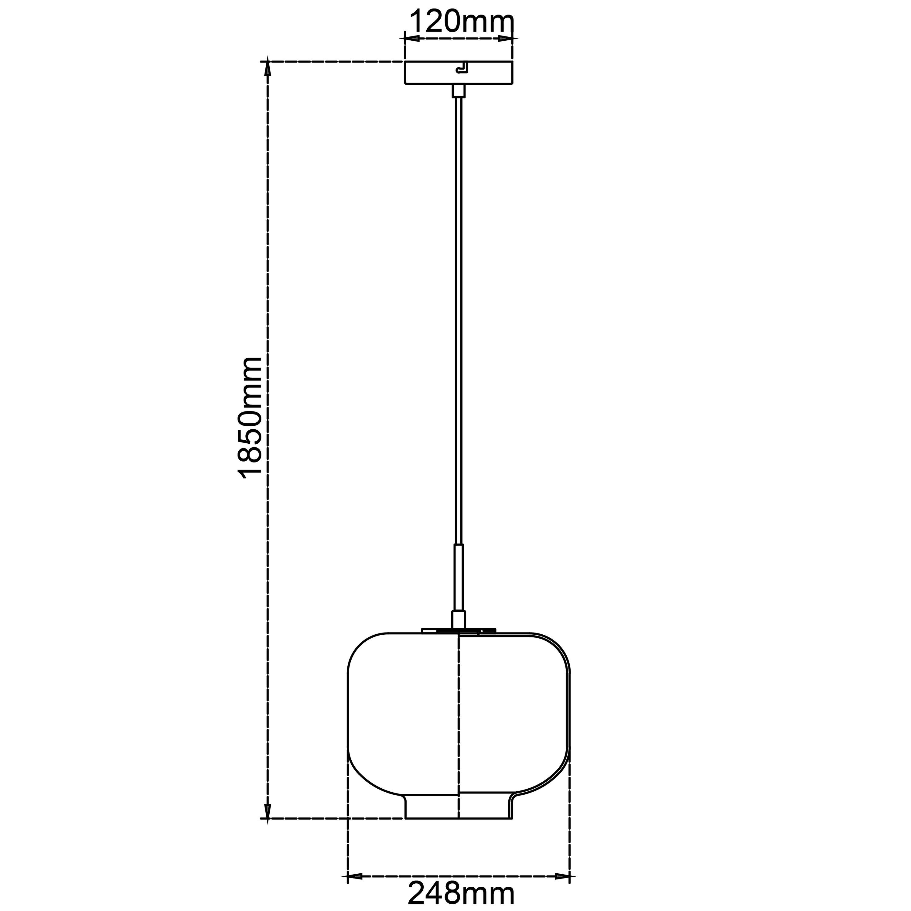 gebürstet, A60 Kleon 1x Pendelleuchte Kleon, 1flg weiß/messing Glas/Metall, Pendelleuchte Brilliant