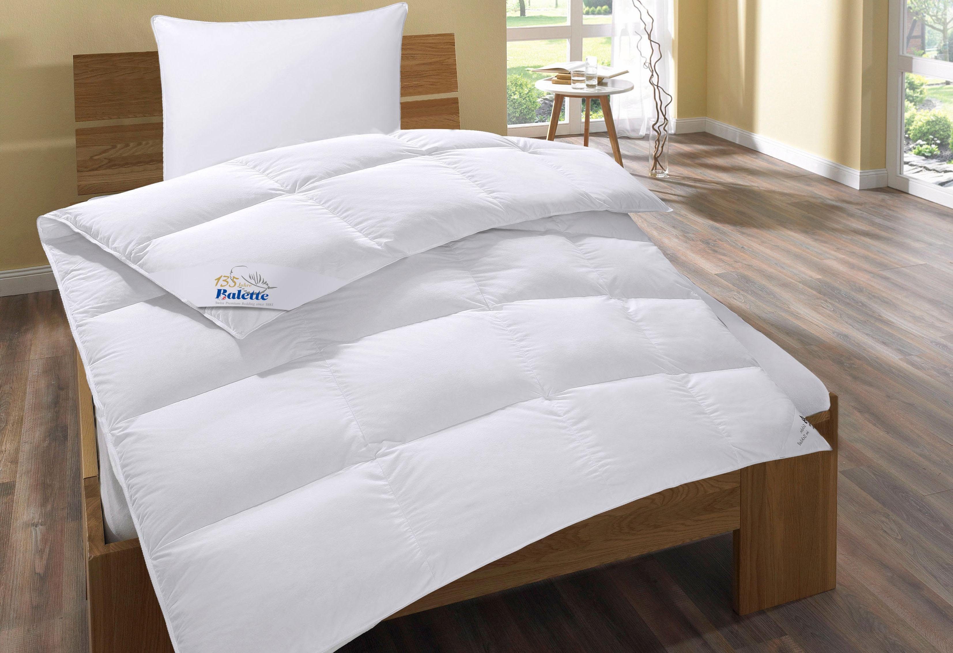 Balette Federkopfkissen Lilly, natürlicher Schlafkomfort, Made in Germany, Füllung: 85% Federn, 15% Daunen, Seitenschläfer, Rückenschläfer, Kopfkissen 40x80 cm, – Bild 5 von 5