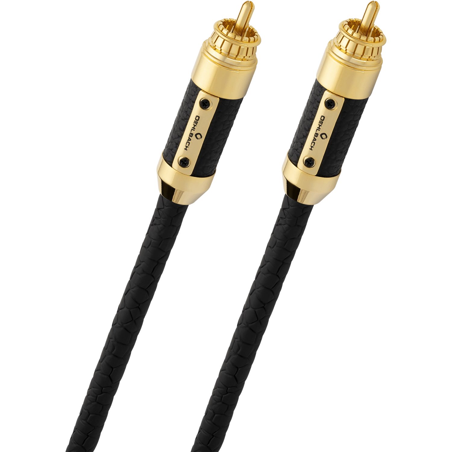 Oehlbach Black Connection Master Brilliantes NF Audiokabel-Set mit  Cinchstecker 1 Paar Audio-Kabel, 2 x Cinch, 2 x Cinch (50 cm)