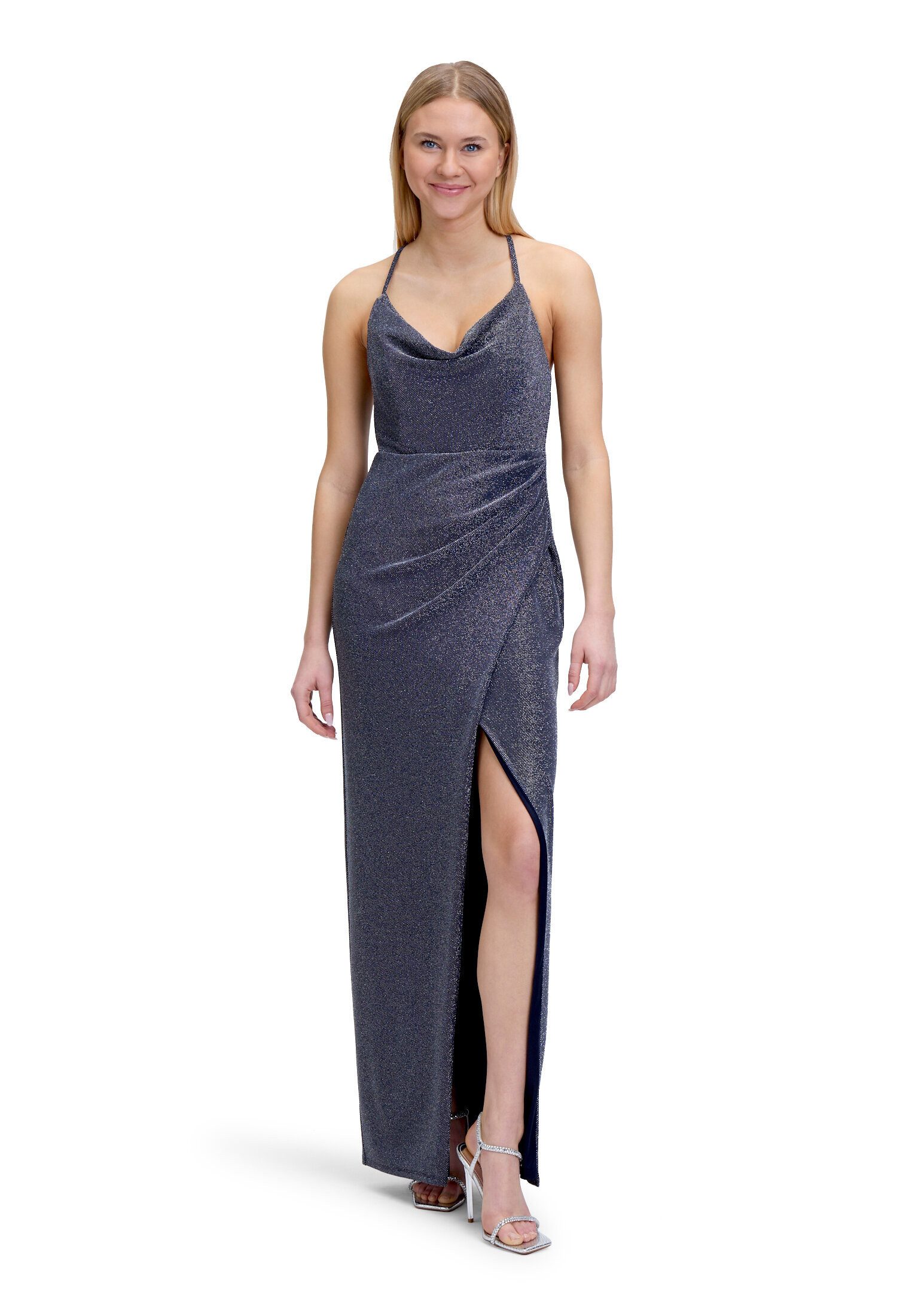 Vera Mont Abendkleid Damen figurbetont Schlitz