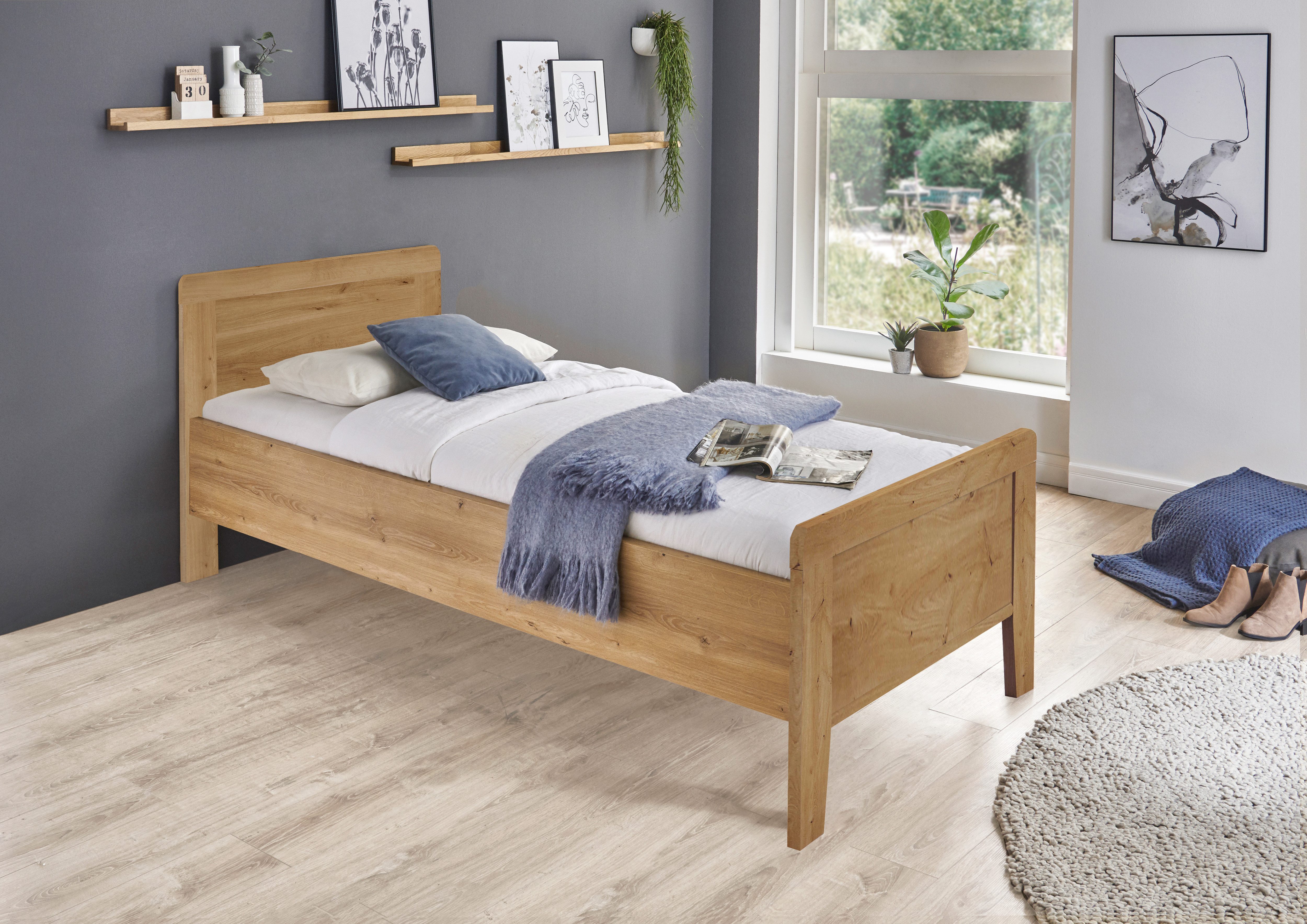 WIEMANN Holzbett Bern, 4-fach Liegehöhenverstellung