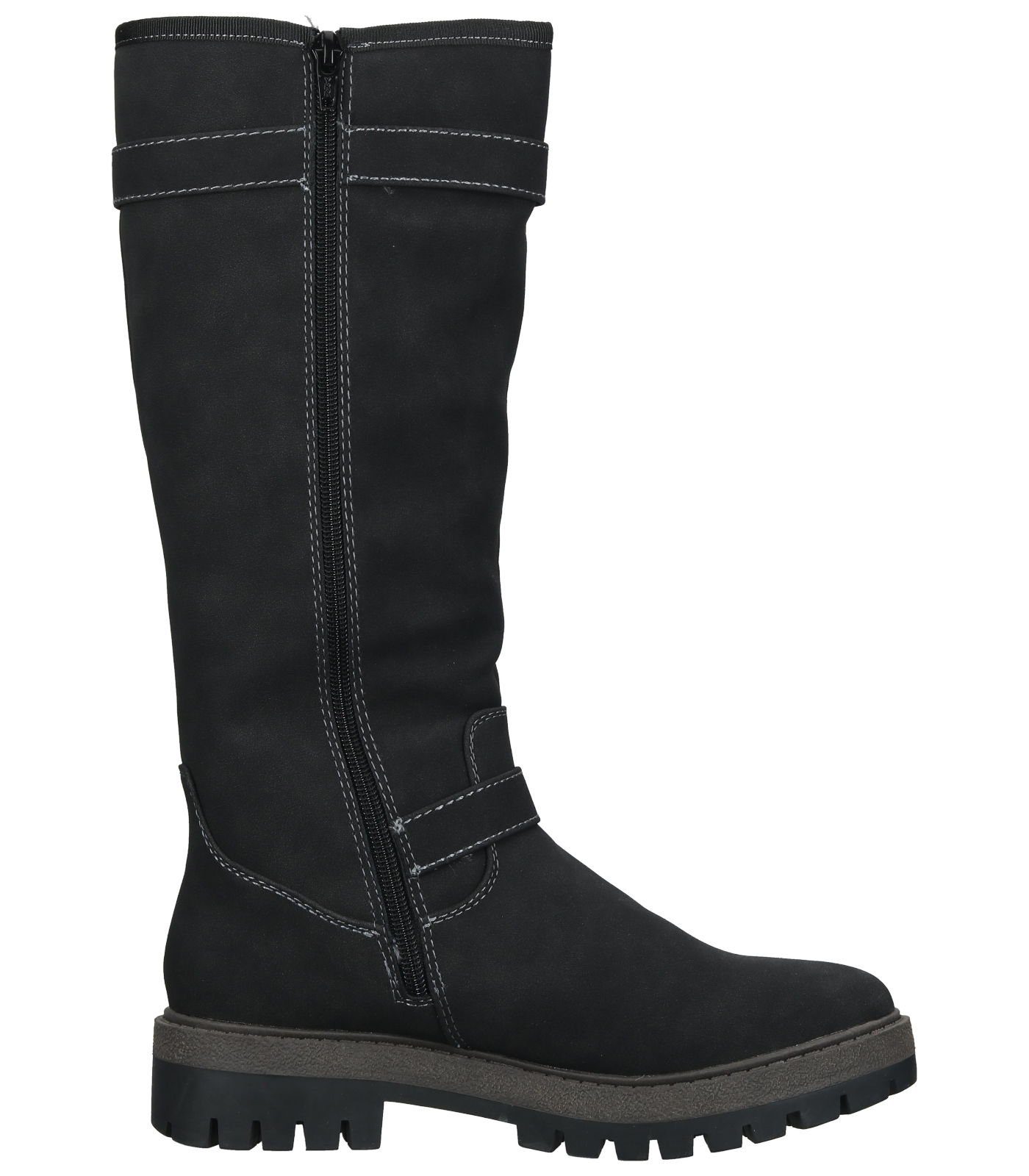 Stiefel Lederimitat Schwarz Stiefel s.Oliver