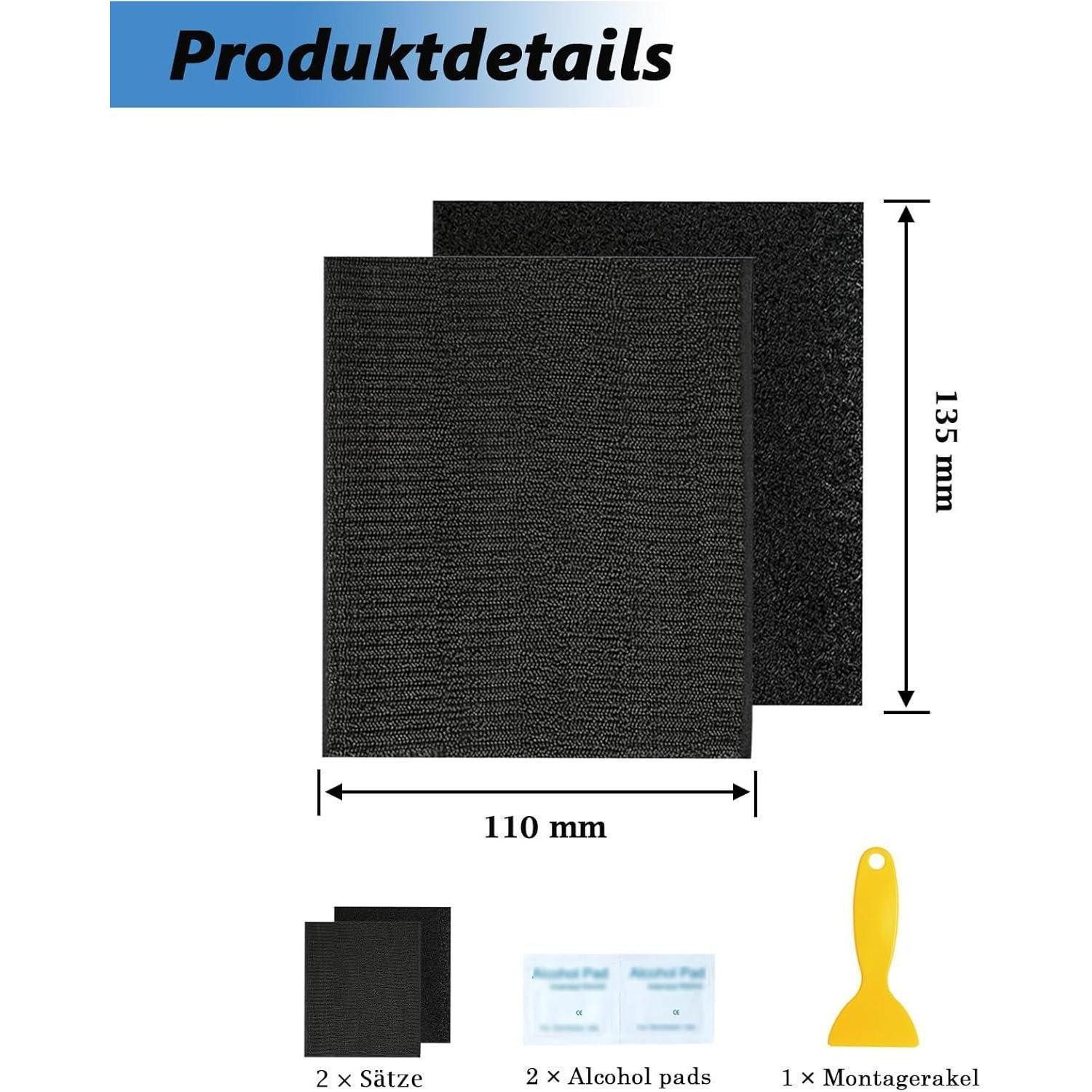 LuxusKollektion Kennzeichenhalter Kennzeichenhalter 2 Paar Selbstklebende Kennzeichenhalter