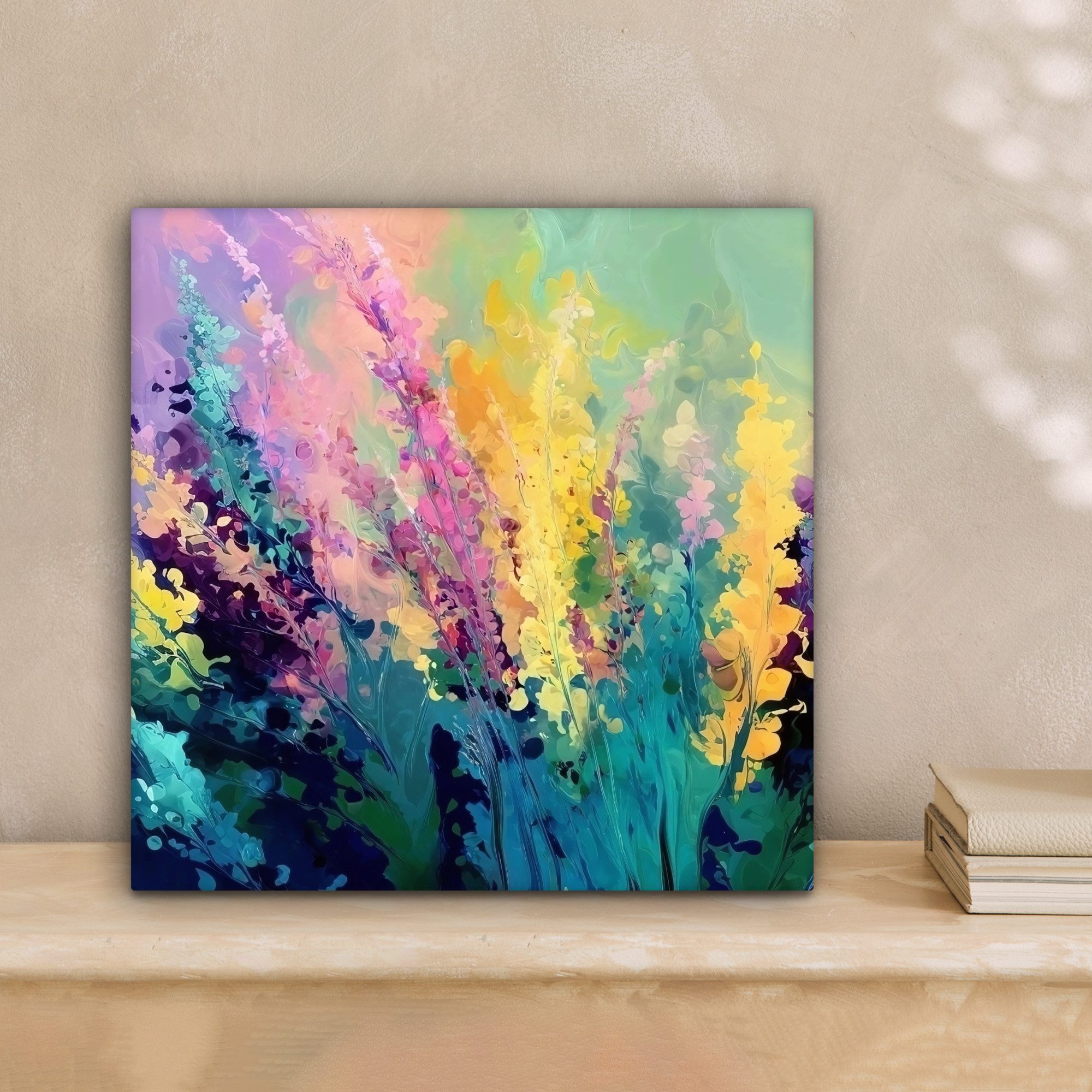 OneMillionCanvasses® Leinwandbild Verträumt - langgestreckte Blumen, günstig online kaufen