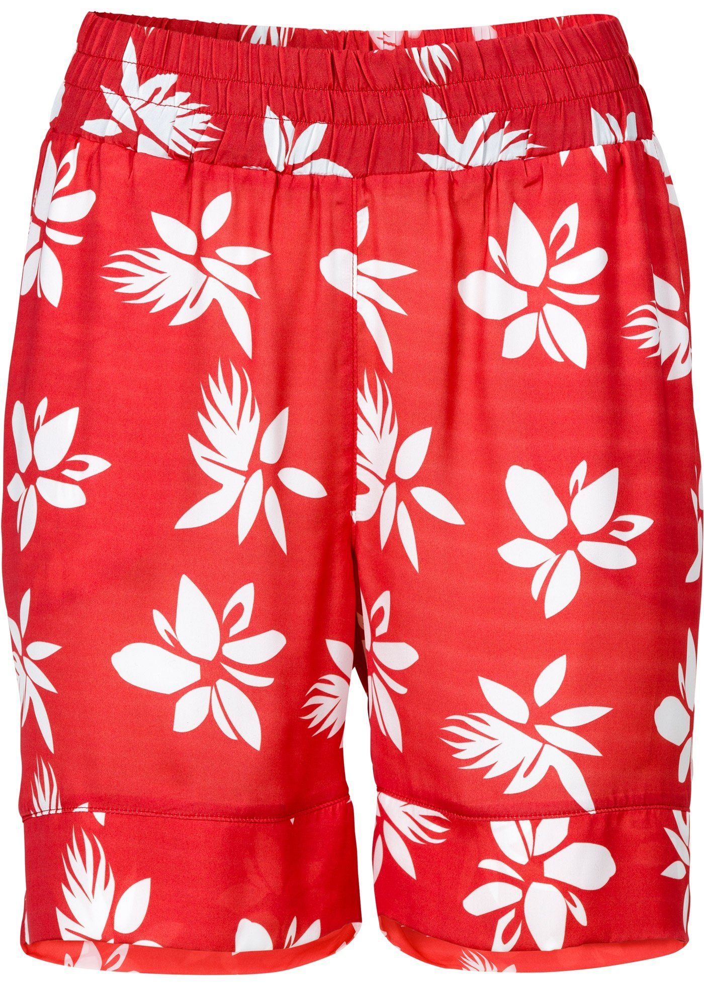 YESET Bermudas Damen Bermuda Шорты kurze Hose Blumen-Muster rot 912931