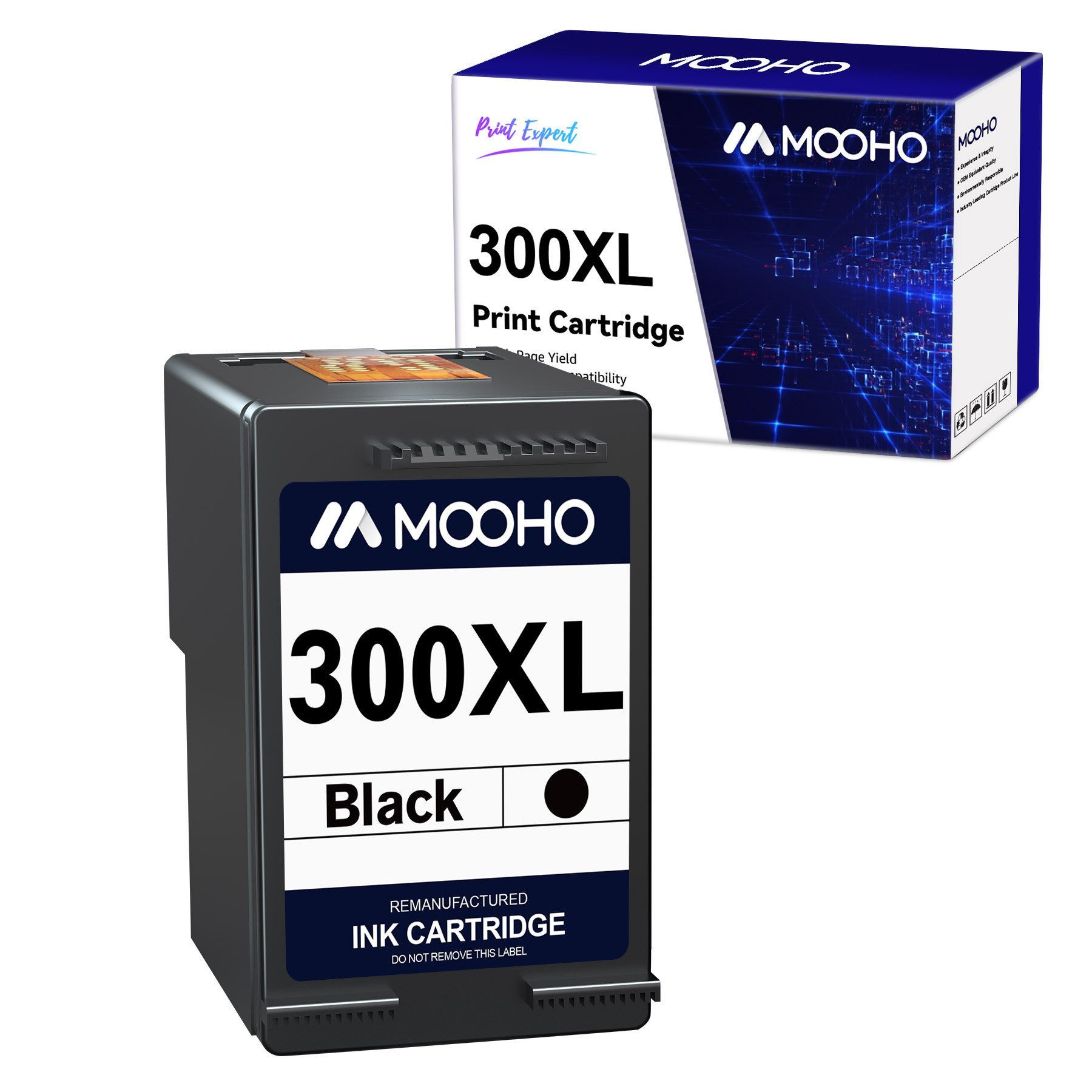 MOOHO 300XL Druckerpatronen für HP 300 Multipack 300XL Tintenpatrone (DeskJet D1658 D1660 D1663 D2530 D2545 D2560 D2563 D2566 D2660 D2666 D2668 D5560 D5563 D5568 D5660, 1-tlg., F2410 F2418 F2420 F2430 F2440 F2476 F2480)