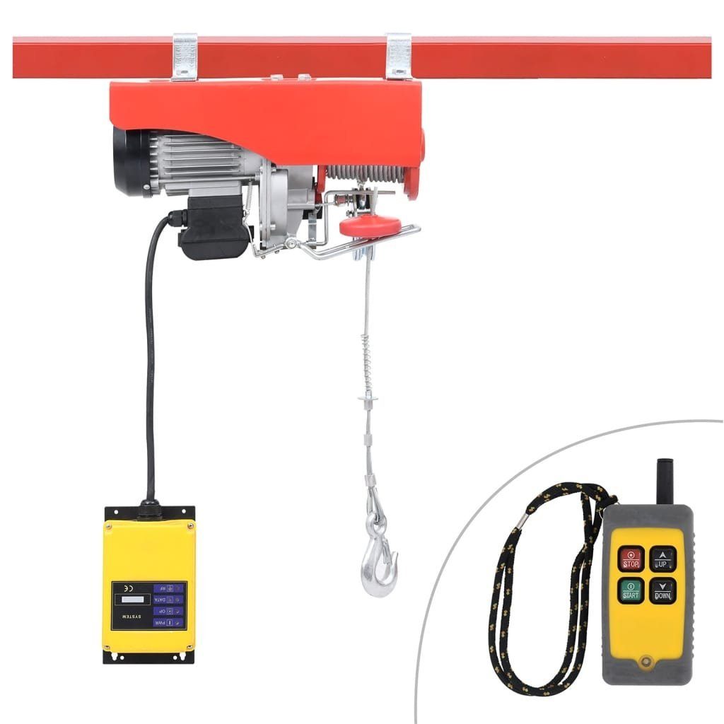 Funkfernbedienung mit kg, Seilwinde vidaXL 500/999 1300 Hebezug W (1-St) Elektrischer