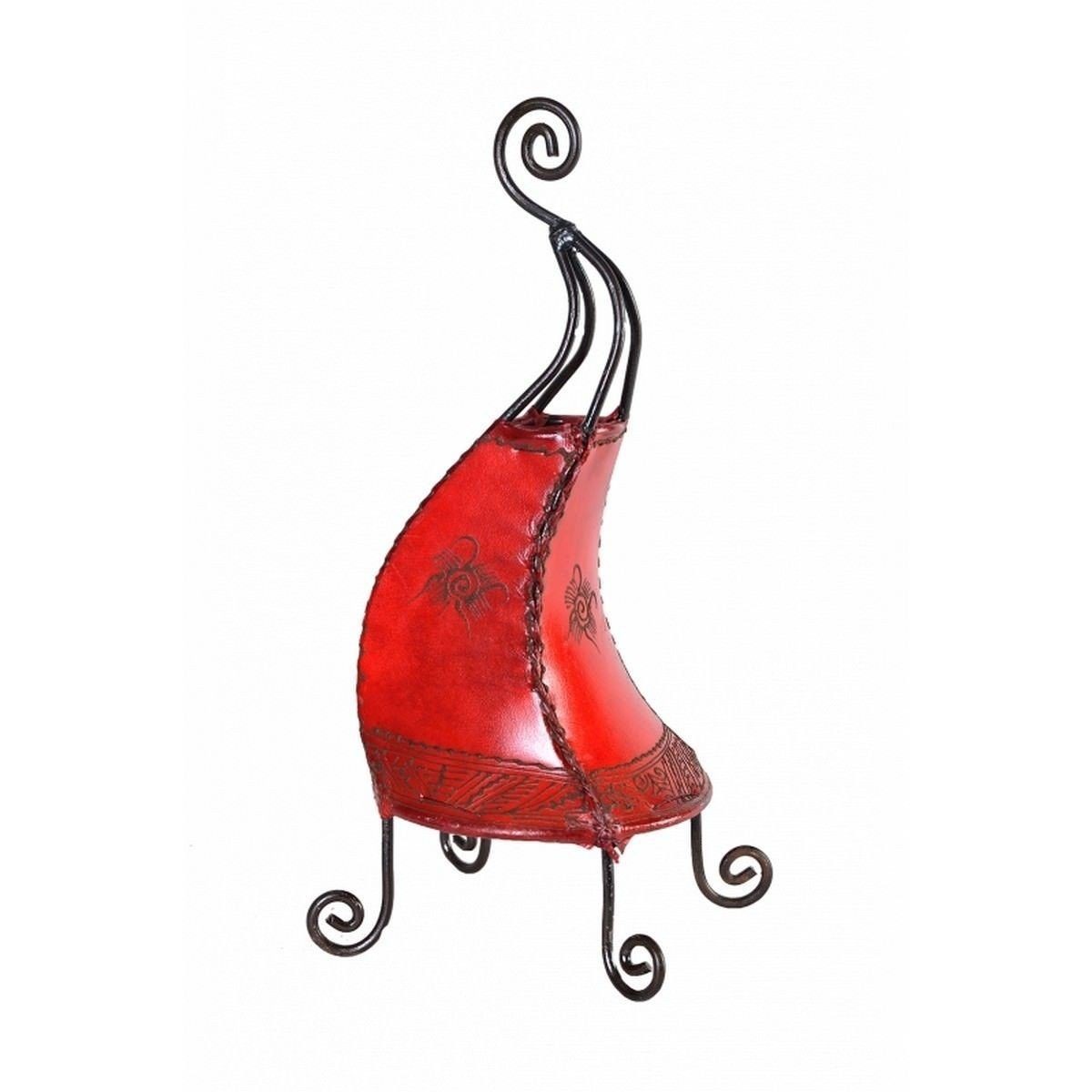 SIMANDRA Stehlampe Coq Sonne, Ambilight, ohne Leuchtmittel, Warmweiß, marokkanische Lederlampe