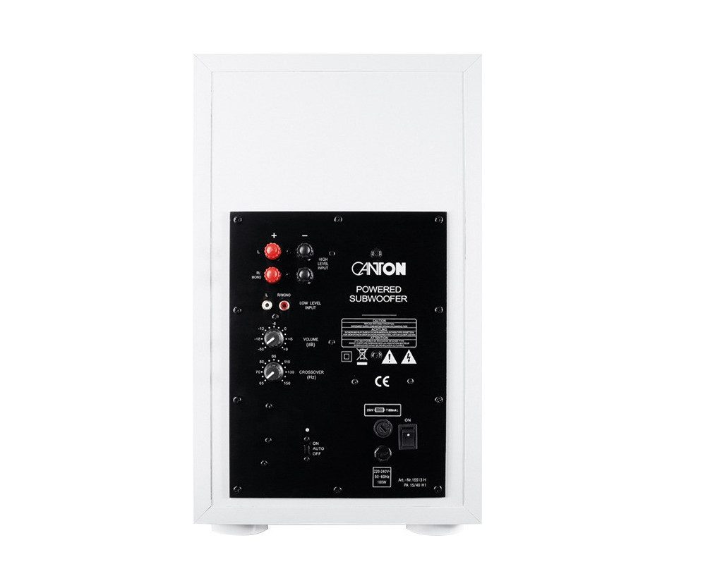 CANTON Movie 95 5.1 Lautsprecher System 5.1 (passives System, kabelgebunden, 620 W, Regelbare Bass- und Übergangsfrequenz Kompaktes Heimkino-Design)