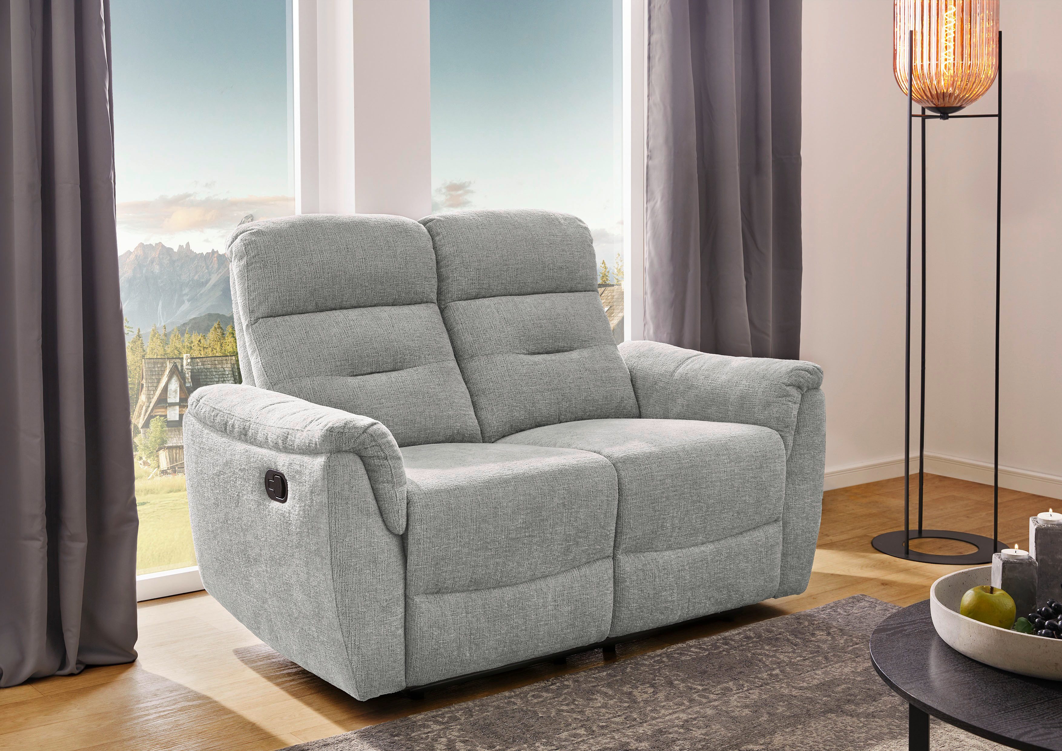 Jockenhöfer Gruppe 2-Sitzer Utah, B: 145 cm, mit Relaxfunktion und Liegefunktion, TFK-Polsterung