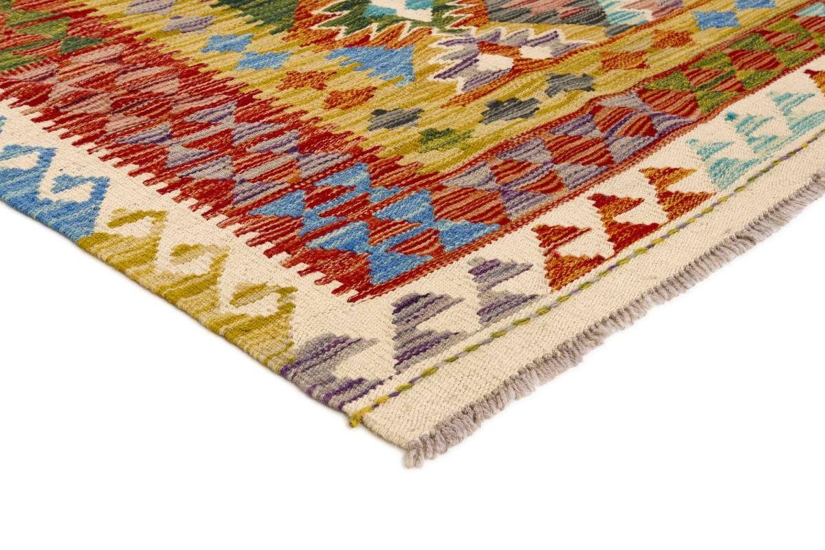 Orientteppich Kelim Afghan Orientteppich, Höhe: 202x300 Trading, Handgewebter 3 Nain mm rechteckig