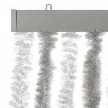 vidaXL Insektenschutz-Vorhang Fliegenvorhang Hellgrau und Weiß 56x185 cm Chenille
