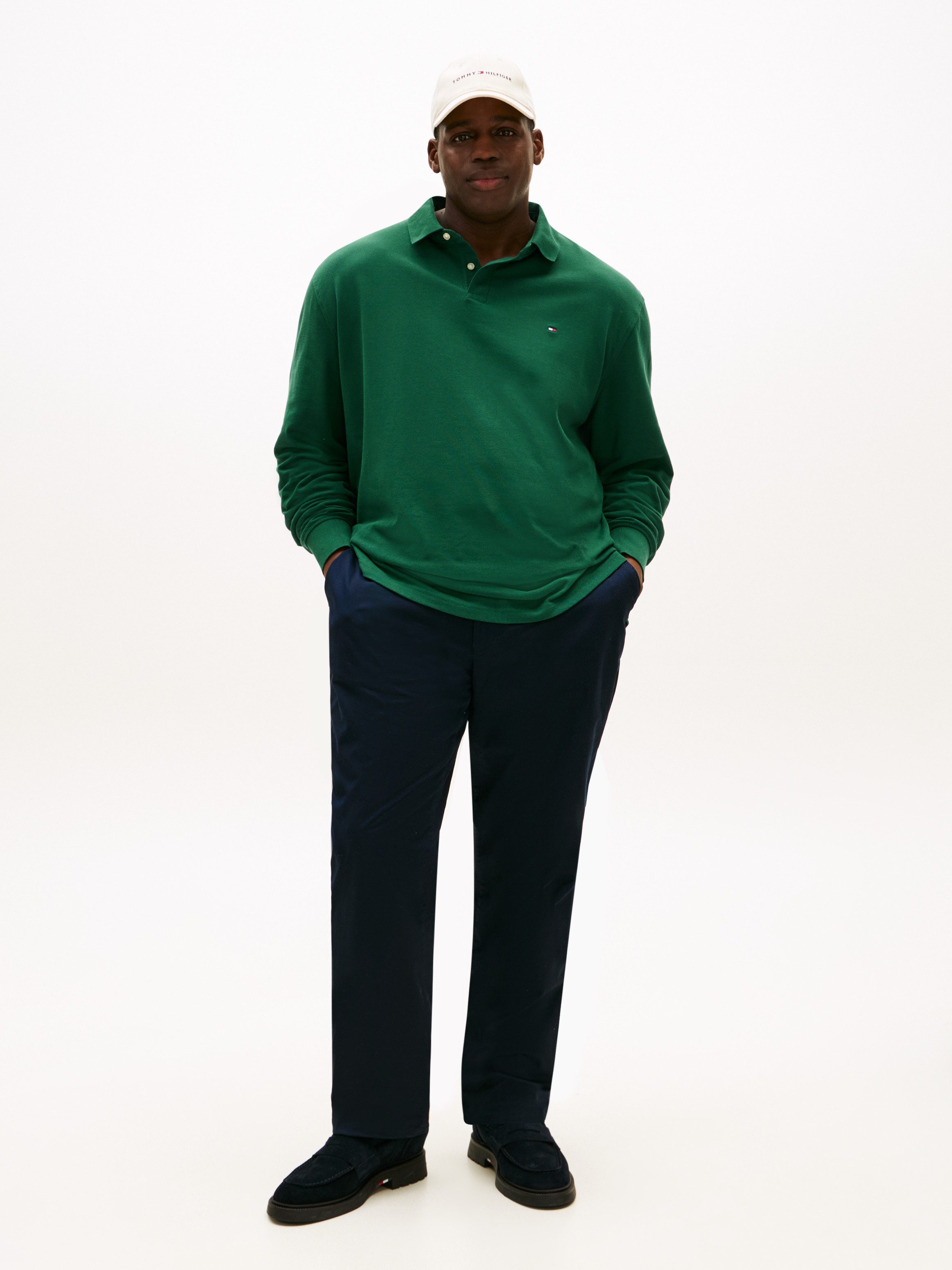 Tommy Hilfiger Big & Tall Langarm-Poloshirt BT-1985 REGULAR LS POLO-B in Großen Größen