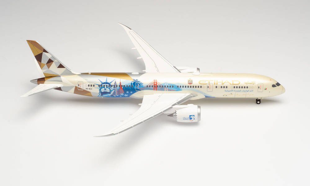 Herpa Modellflugzeug Herpa Wings 571340 B787-9 Etihad, Choose the USA B