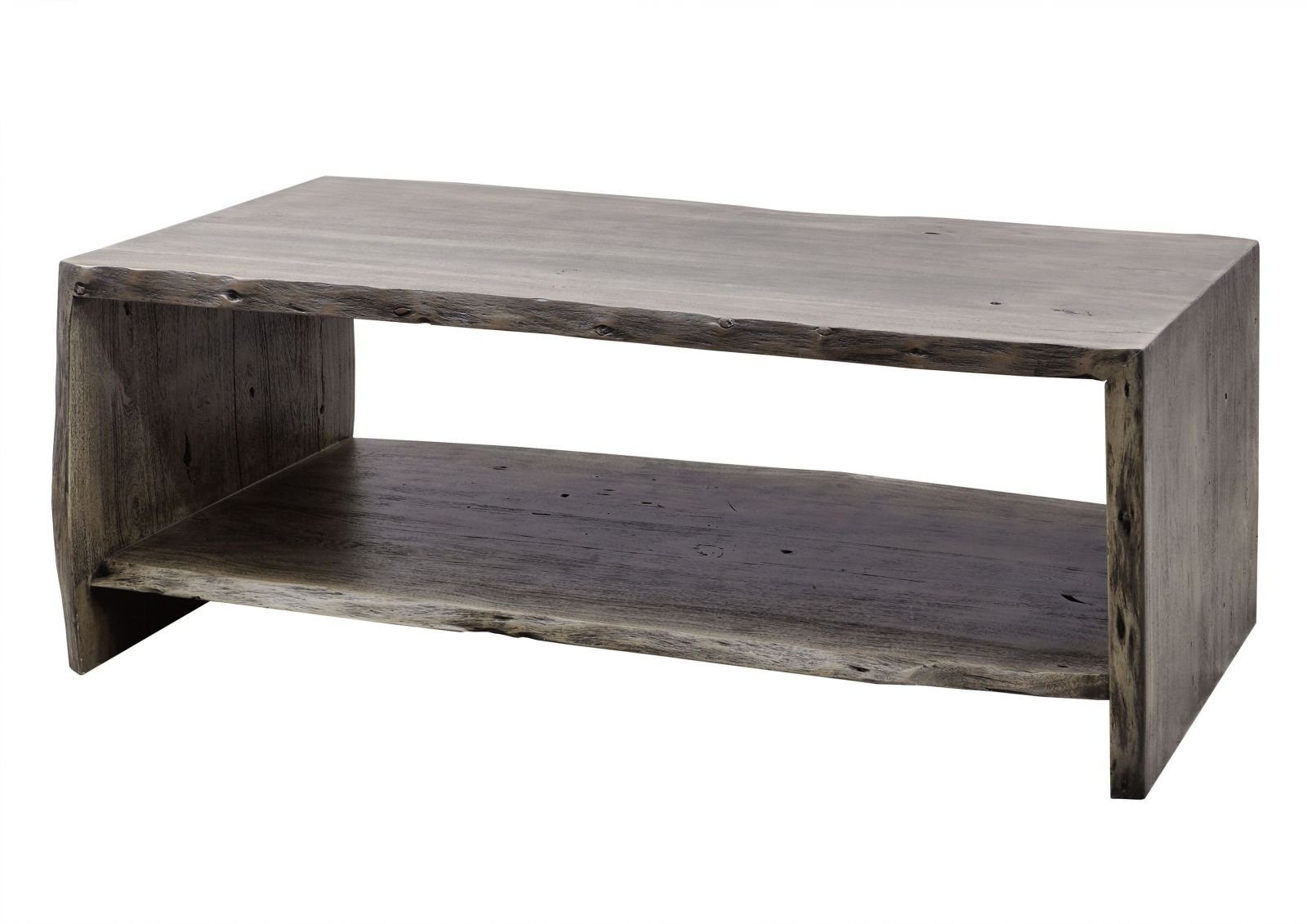 Massivmoebel24 Couchtisch PURE ACACIA (Couchtisch 120x60x45 Akazie grau lackiert PURE ACACIA #430), Couchtisch 120x60x45 Akazie grau lackiert PURE ACACIA #430