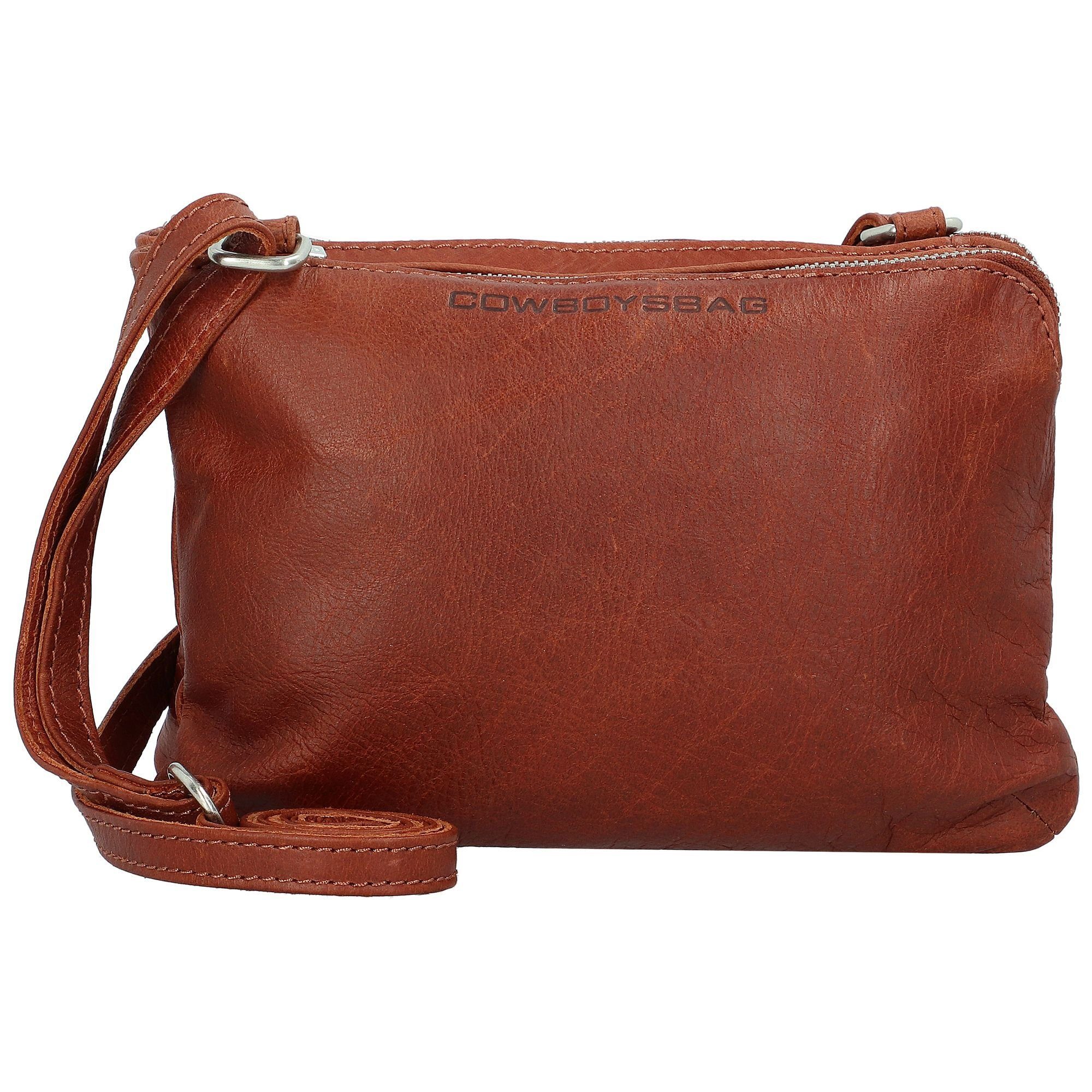 Leder Umhängetasche, Cowboysbag cognac