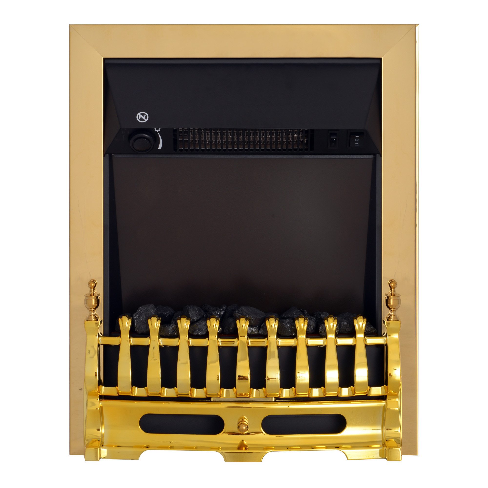 furnicato Elektrokamin mit Heizung, LED Flammeneffekt, 1000/2000W