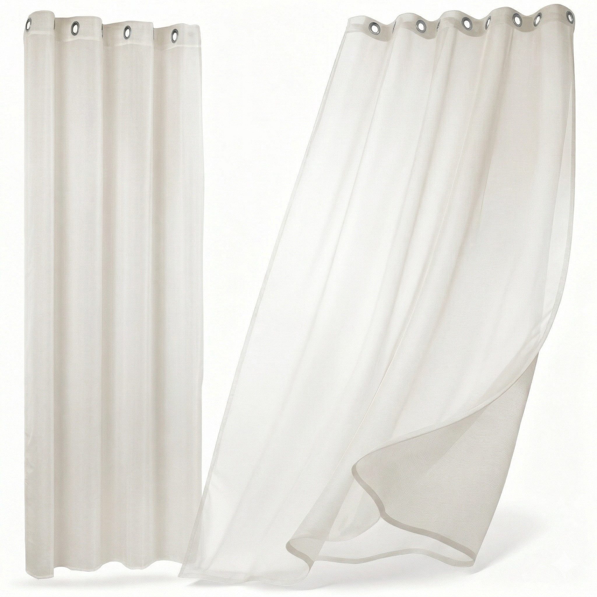 Beautex Gardine transparent Dolly, wählbar mit Kräusel- und Ösen- Aufhängung (2 St), Ösen, transparent