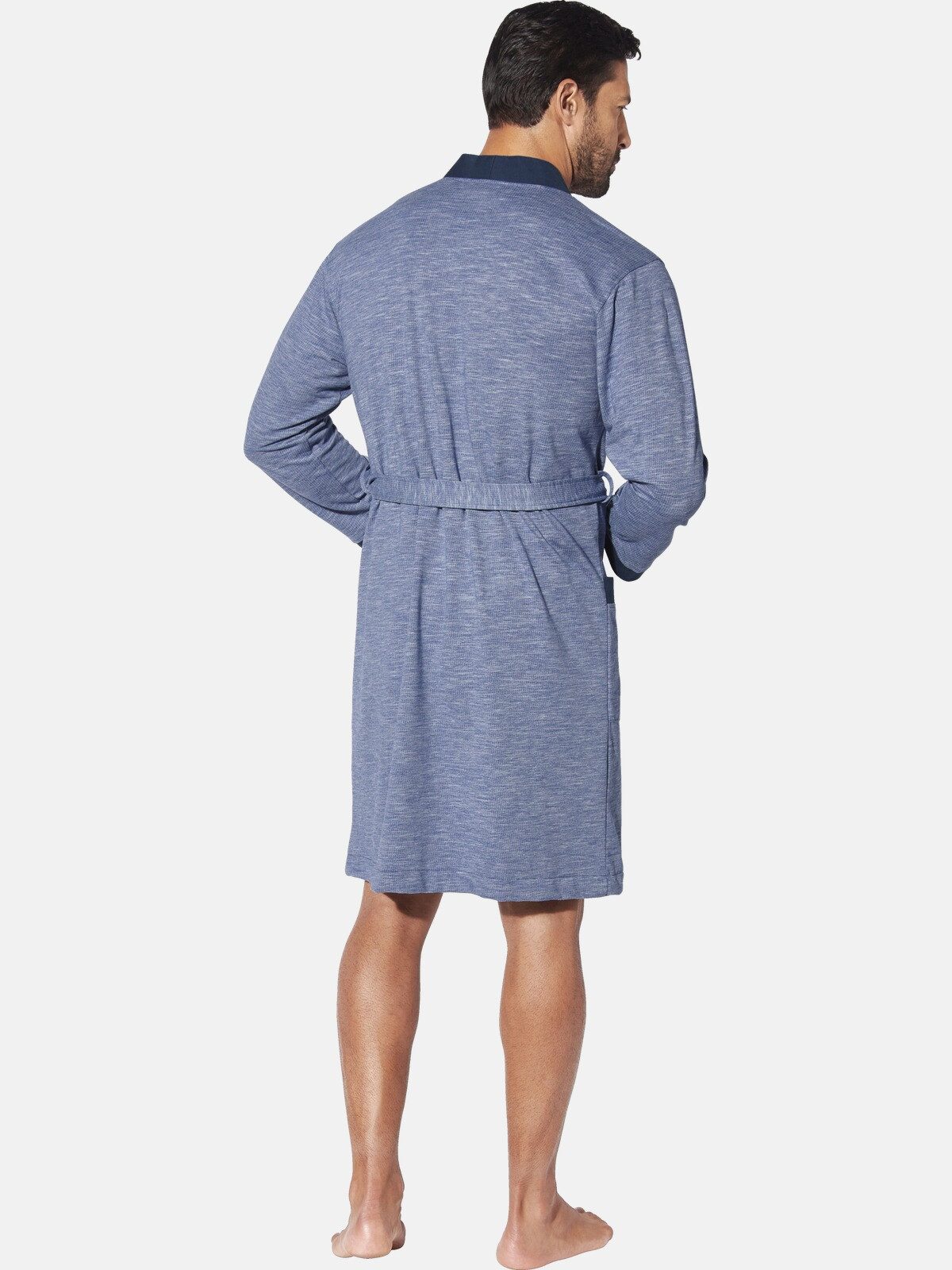 Jan Vanderstorm Bademantel SOGIR, Langform, Baumwoll-Mix, -, mit zwei Tasch günstig online kaufen