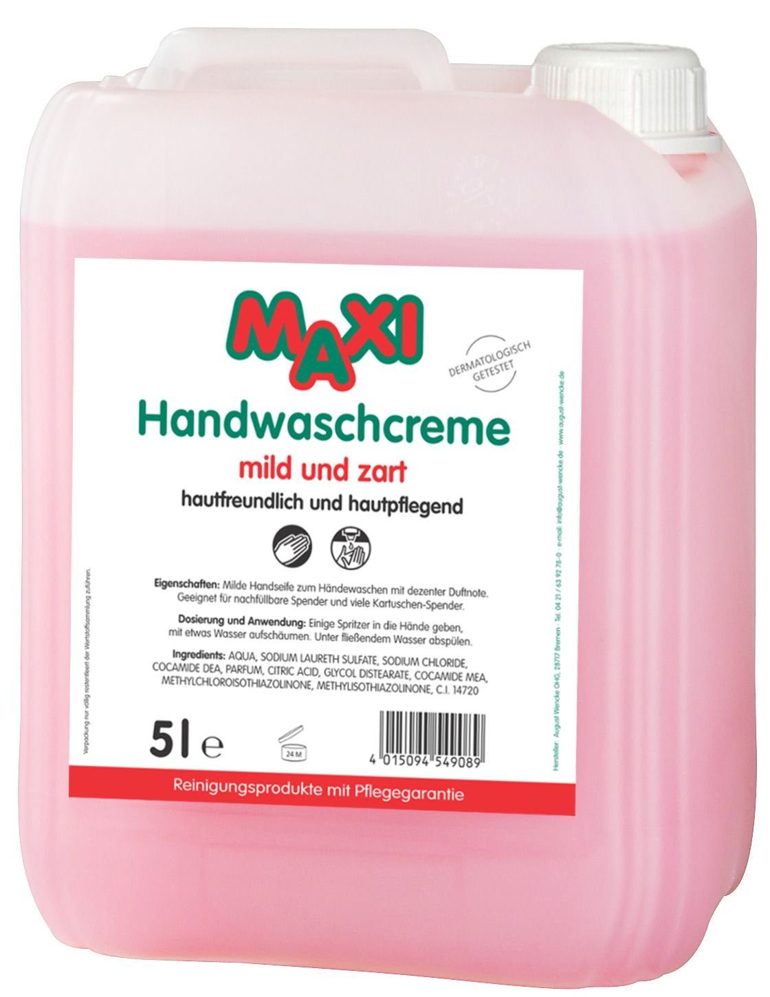 Maxi Handgelenkstütze Handwaschcreme - 5 Liter rosé