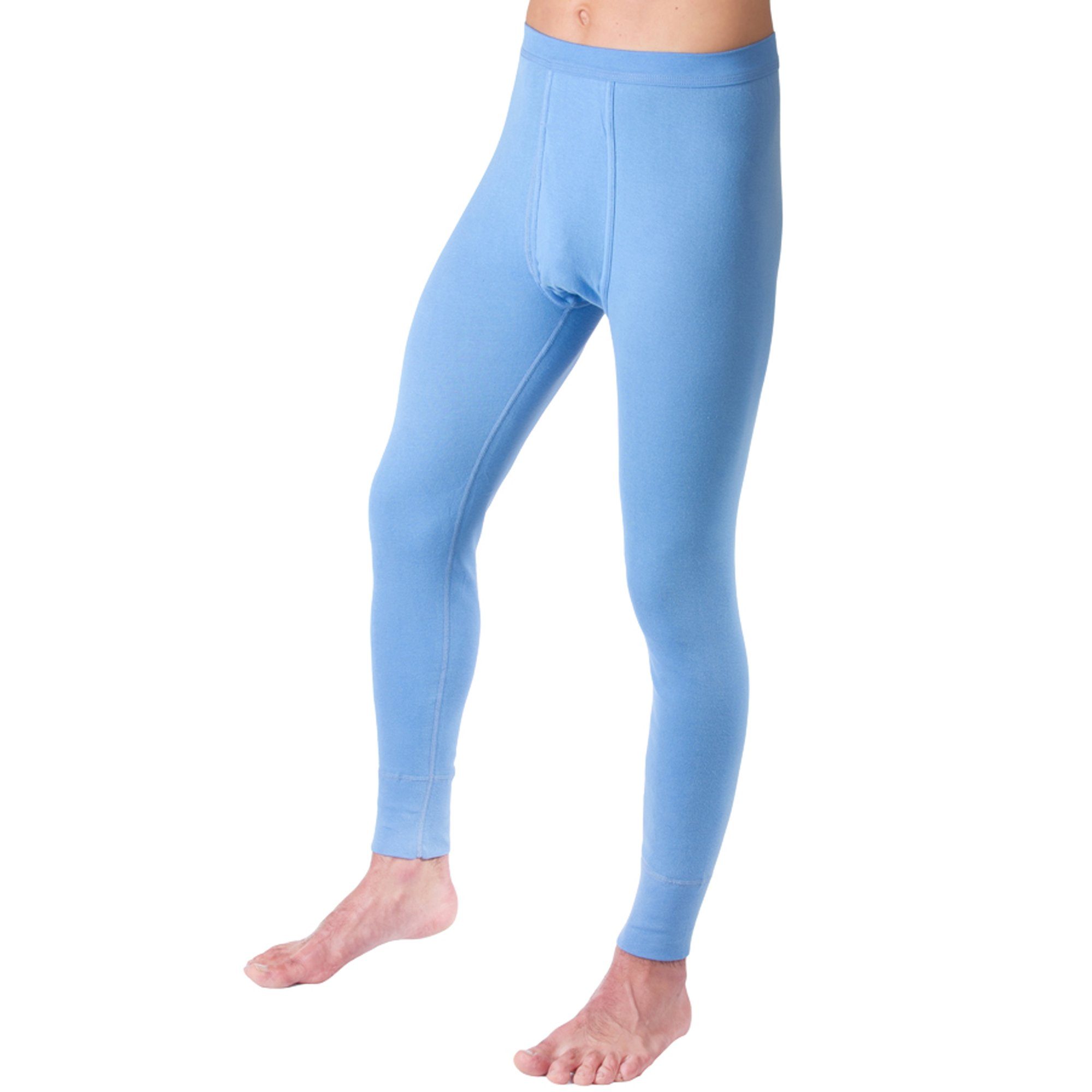 HERMKO Lange Unterhose 3540 Herren lange Подштанники mit Eingriff aus 100% Bio-Baumwolle