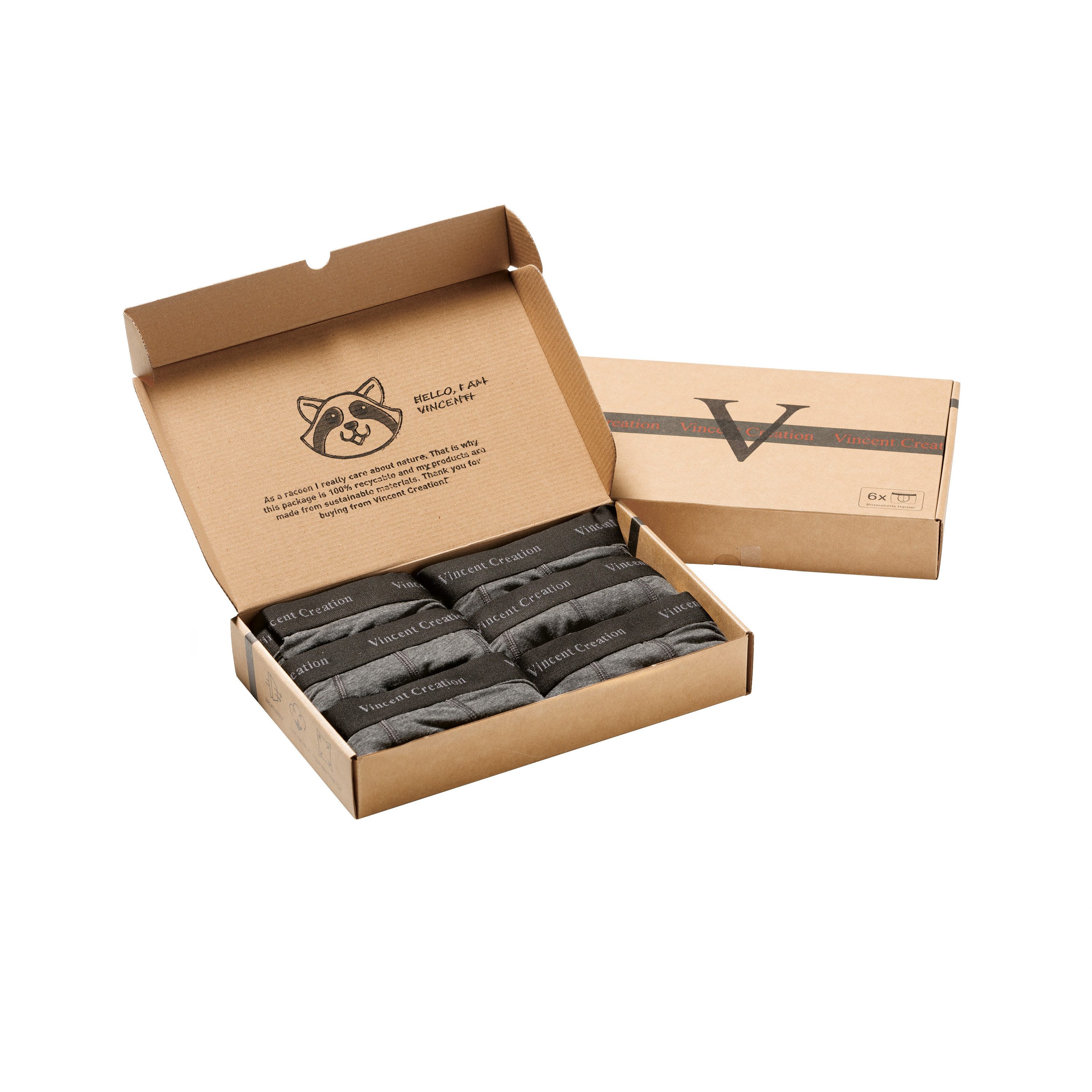 Vincent Creation® Boxershorts (6-St) angenehm stretchiger Baumwollmix günstig online kaufen