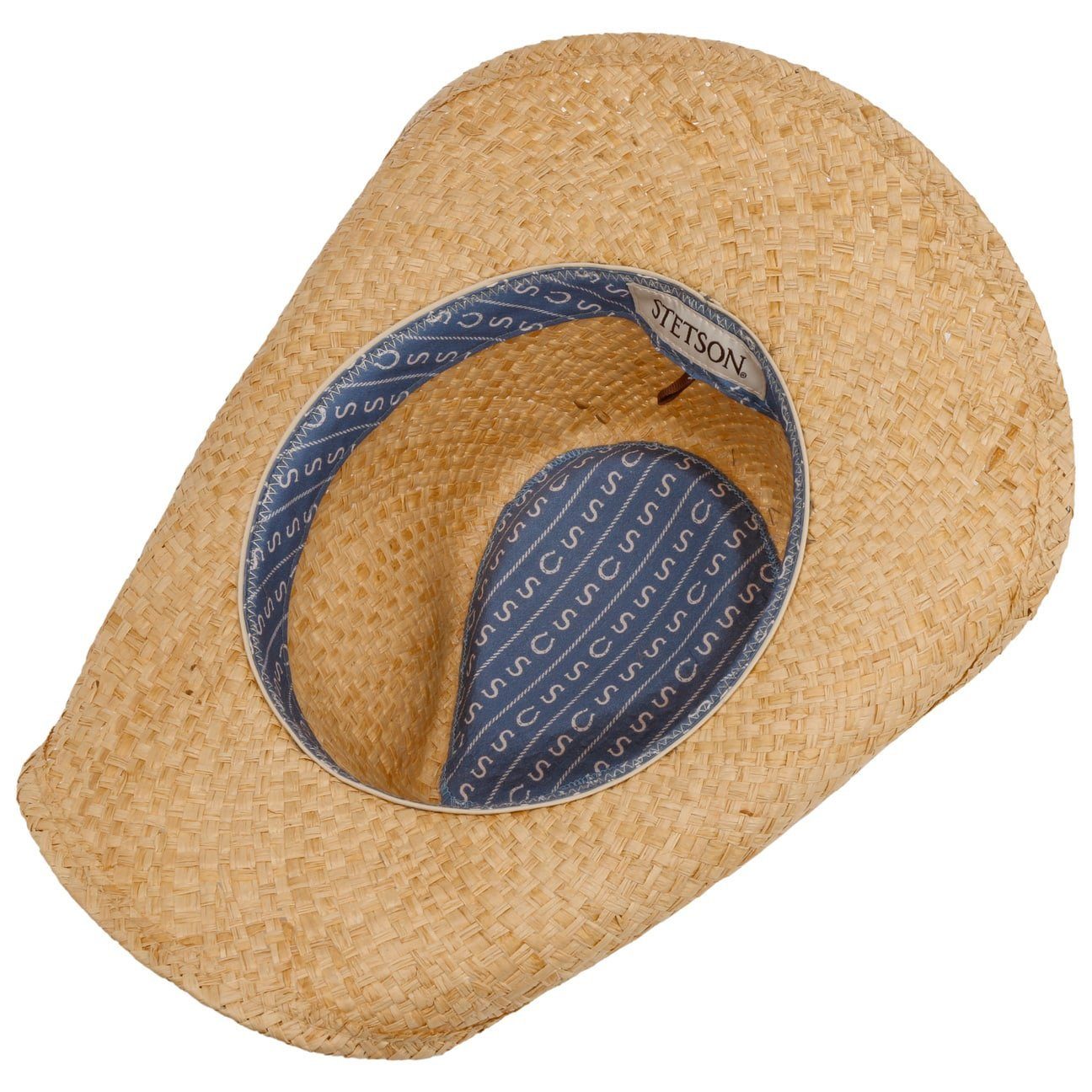 Stetson Sonnenhut (1-St) Raffiastrohhut mit Lederband