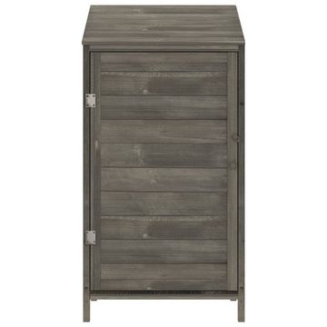 vidaXL Garten-Geräteschrank Geräteschuppen Anthrazit 55x52x112 cm Massivholz Tanne Garten Schrank