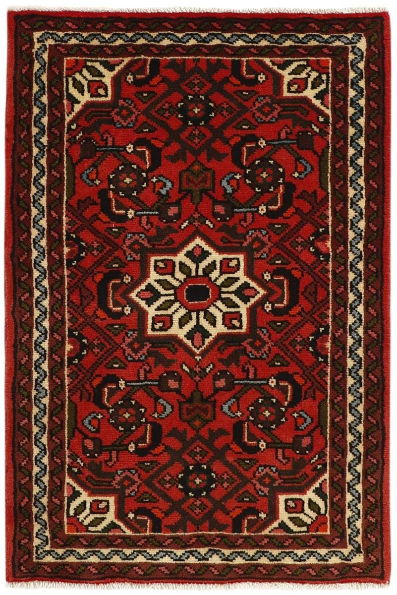 Orientteppich Hosseinabad 68x97 Handgeknüpfter Orientteppich / Perserteppich, Nain Trading, rechteckig, Höhe: 12 mm
