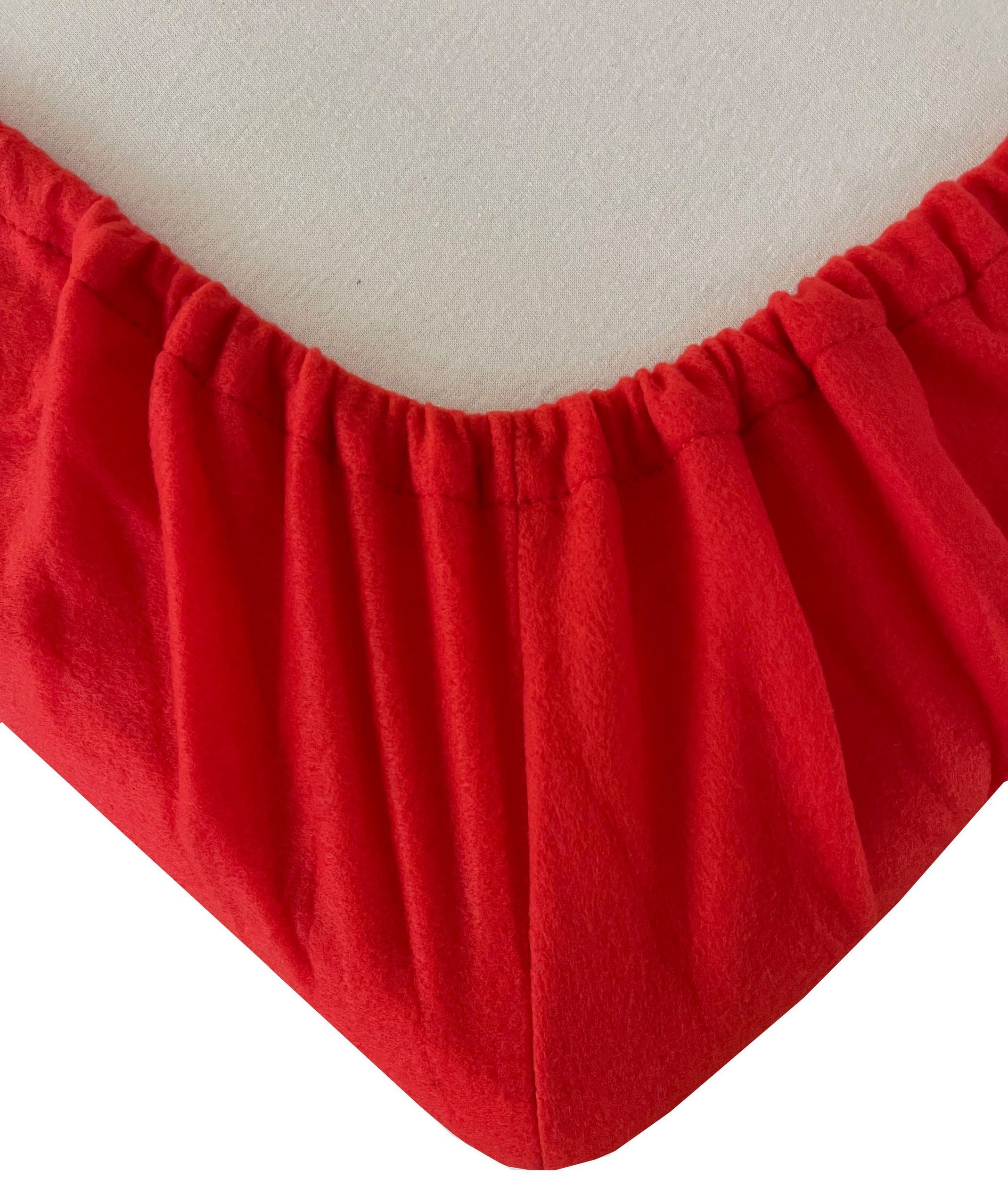 Visaggio Spannbettlaken Winter Mikrofaser-Fleece Spannbetttuch, Microfaser- günstig online kaufen