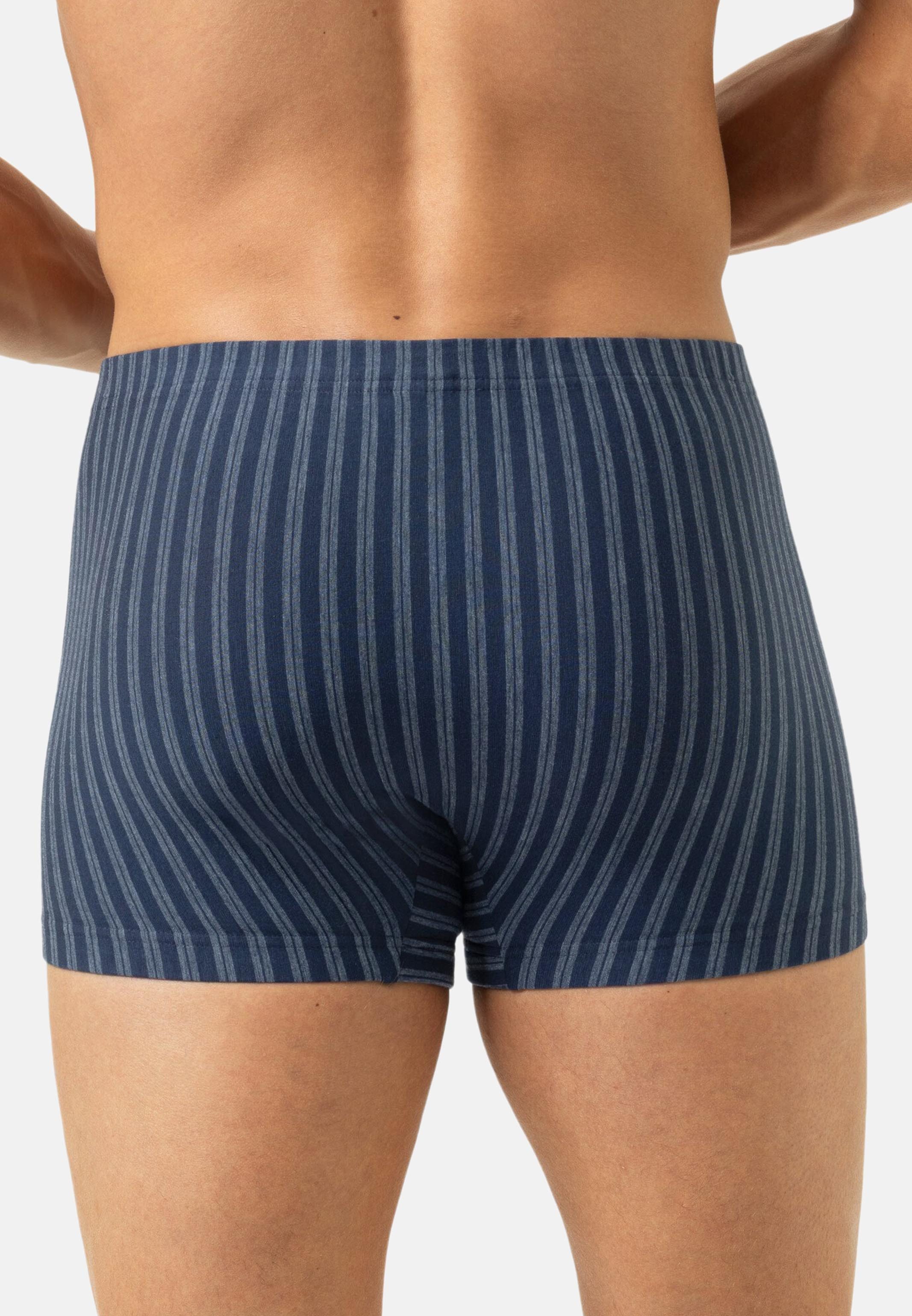 Mey Retro Boxer 2er Pack Denim Stripes (Spar-Set, 2-St) Retro Short / Pant - Baumwolle - ohne Eingriff - Atmungsaktiv