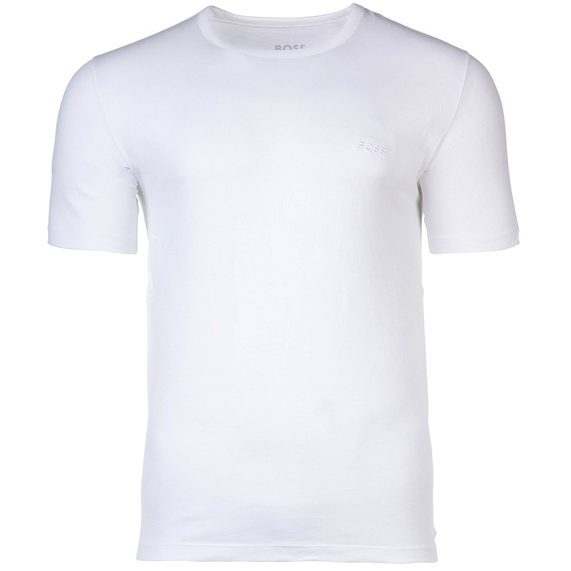 BOSS T-Shirt Herren Schwarz/Blau/Weiß - RN Rundhals 6er T-Shirt, Pack Classic