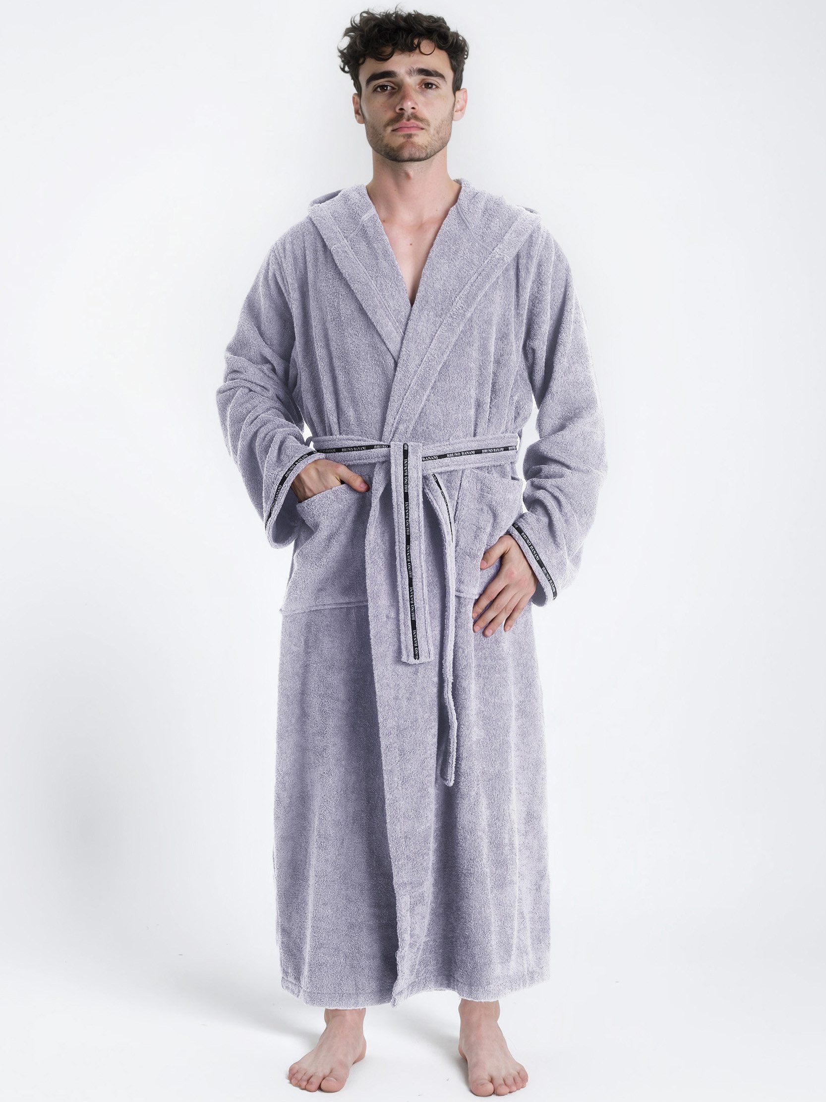 Bruno Banani Herrenbademantel Danny, Normallänge & Überlänge, auch in extra günstig online kaufen