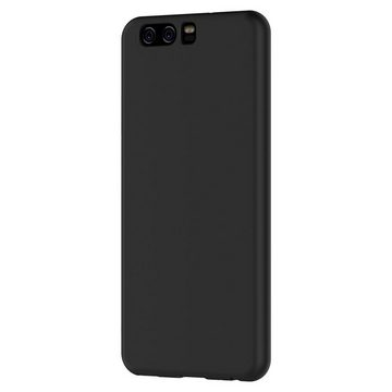 CoolGadget Handyhülle Black Series Handy Hülle für Huawei P10 5,1 Zoll, Edle Silikon Schlicht Robust Schutzhülle für Huawei P10 Hülle