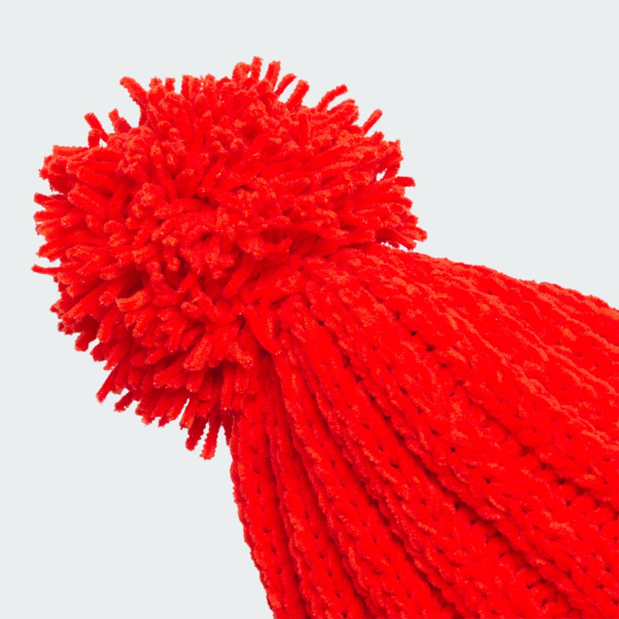 Performance Red Beanie BOMMELMÜTZE CABLE-KNIT CHENILLE adidas Bright