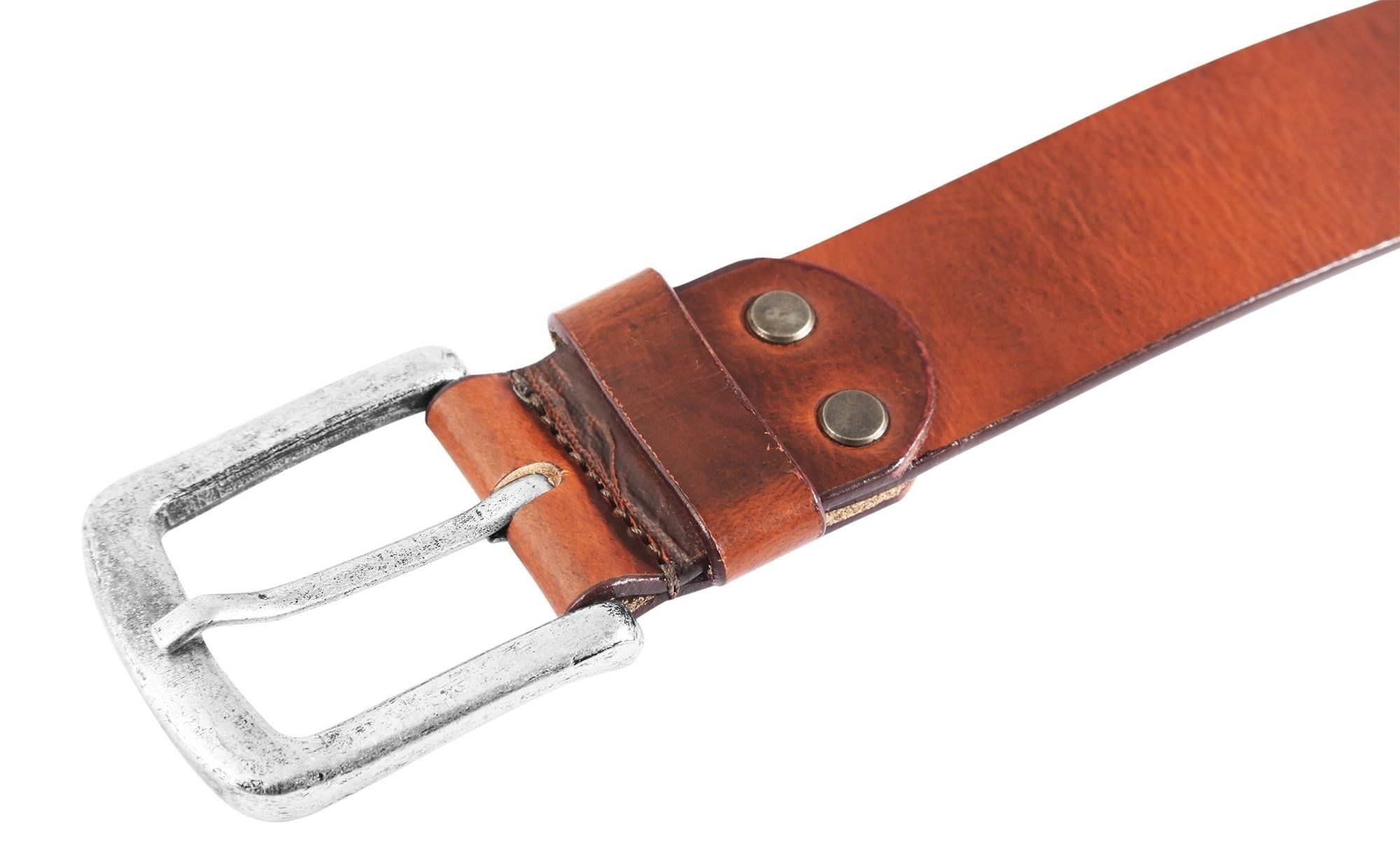 Leonardo Verrelli Ledergürtel hochwertiges Echt Leder, hellbraun, 80 cm - 1 günstig online kaufen