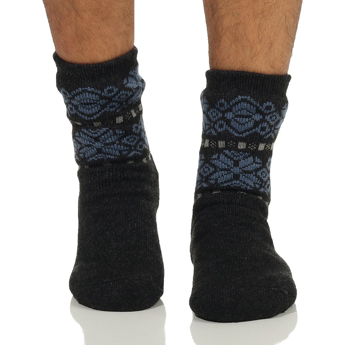 Antonio ABS-Socken Herren Hüttensocken 71 Grau / 1 günstig online kaufen