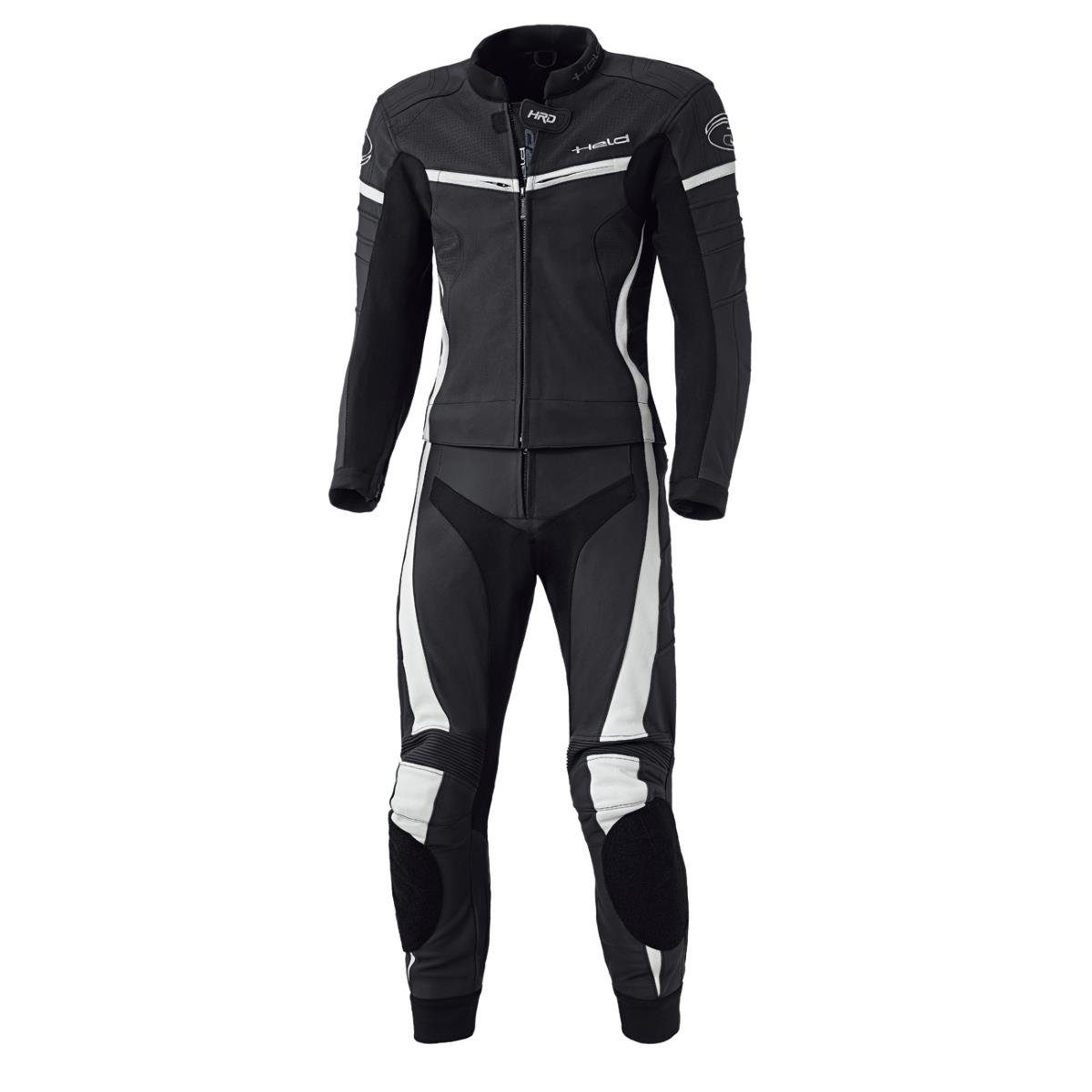 Motorradkombi Held Spire Lederkombi schwarz / weiß Damen