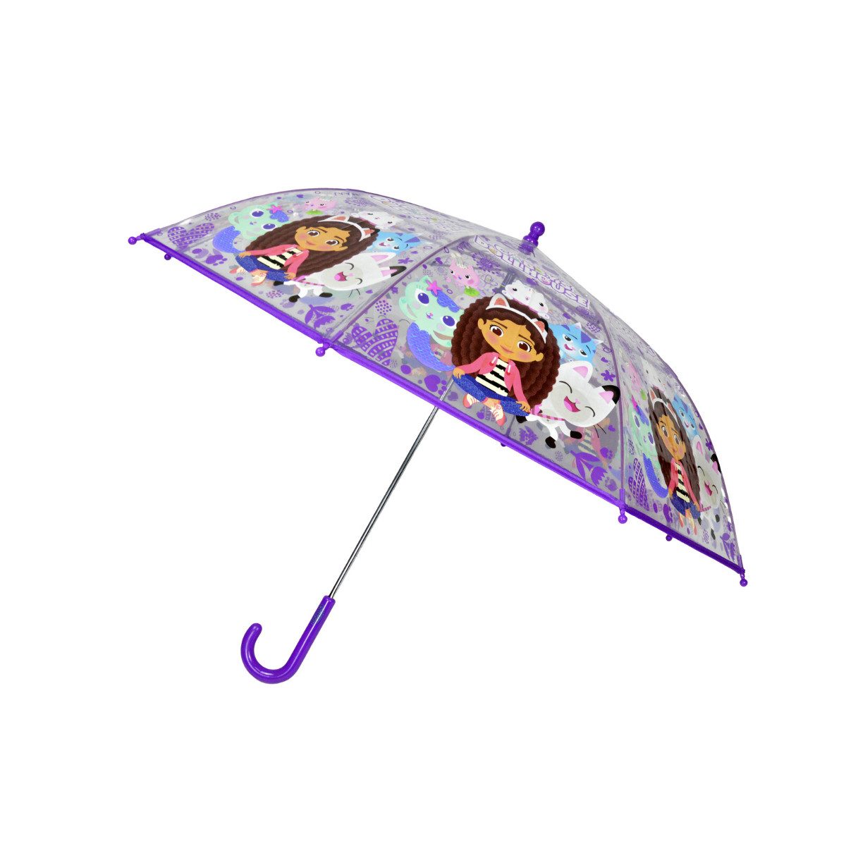 Stockregenschirm ⌀ 48 cm Kinder Regenschirm transparent
