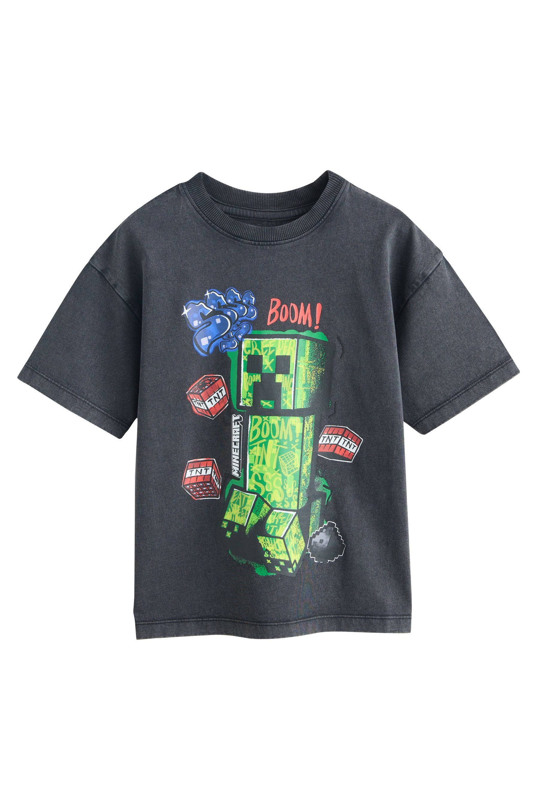 Next T-Shirt T-Shirt von Minecraft mit Pailletten (1-tlg)