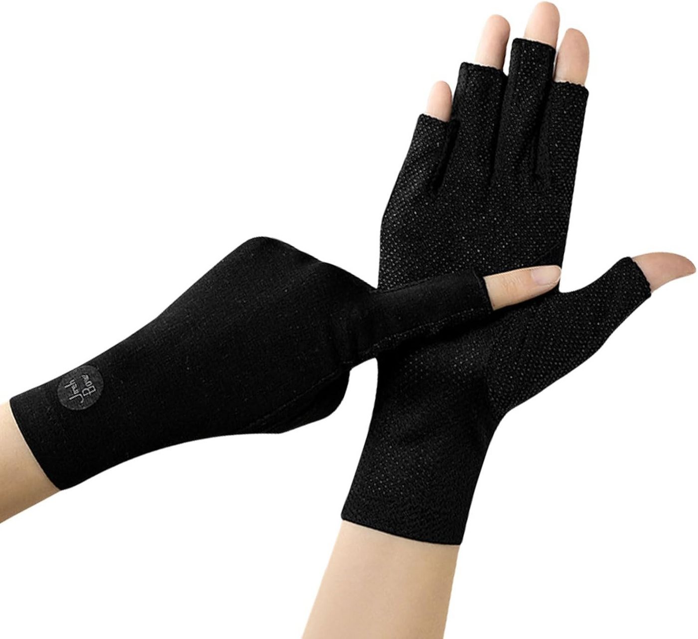 Bwecuy Fahrradhandschuhe UV-Sonnenschutz-Handschuhe für Damen, Eisseide, Touchscreen