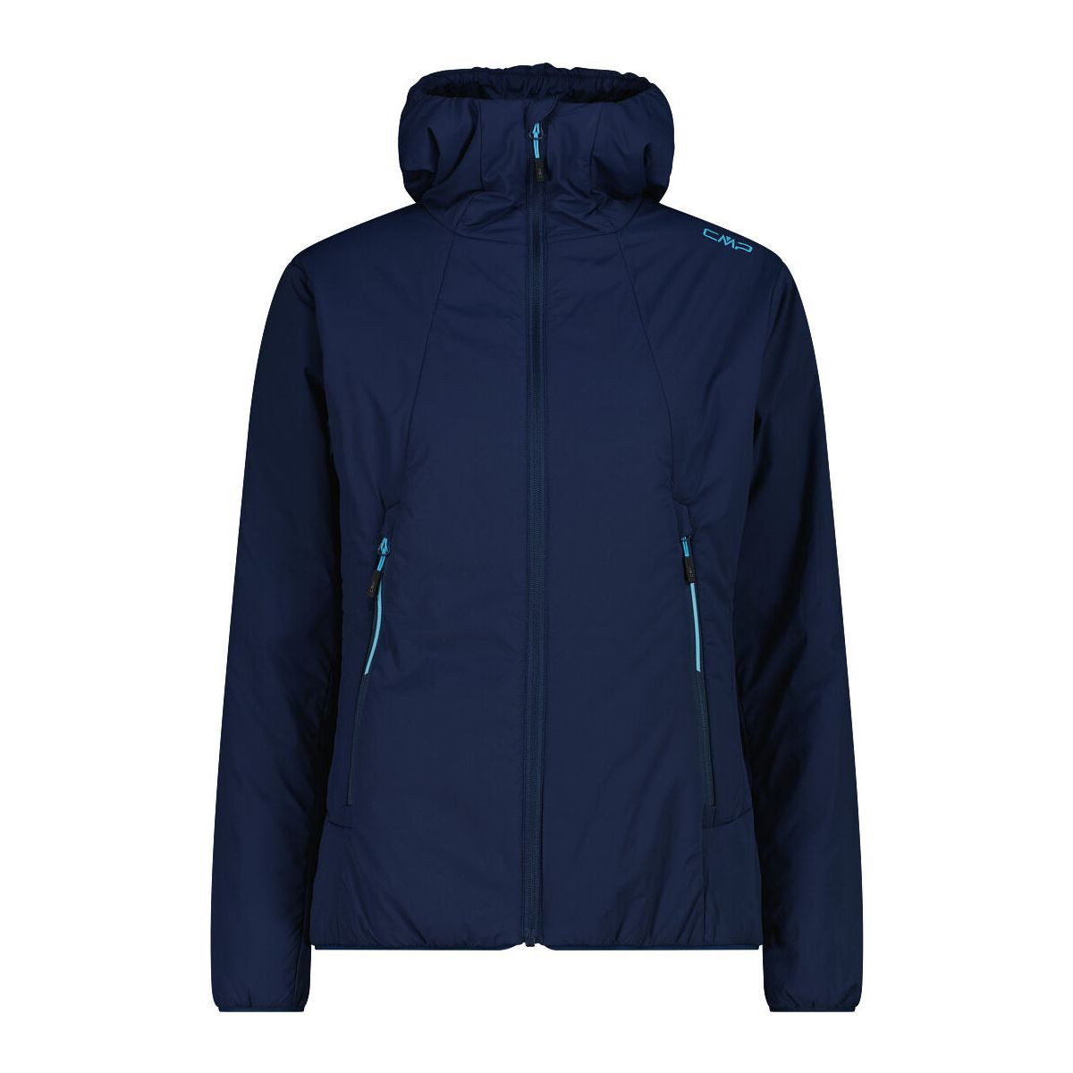 CMP Steppjacke Woman Jacket FIX Hood Vielseitige, wasserabweisende Damenjacke mit Kapuze, ideal für