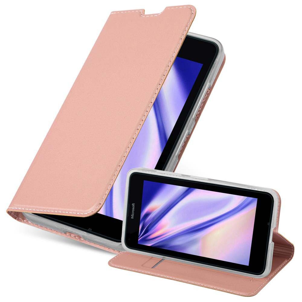 Cadorabo Handyhülle für Nokia Lumia 640 Hülle Nokia Lumia 640, Schutzhülle Hülle mit Standfunktion, Magnetverschluss und Kartenfach