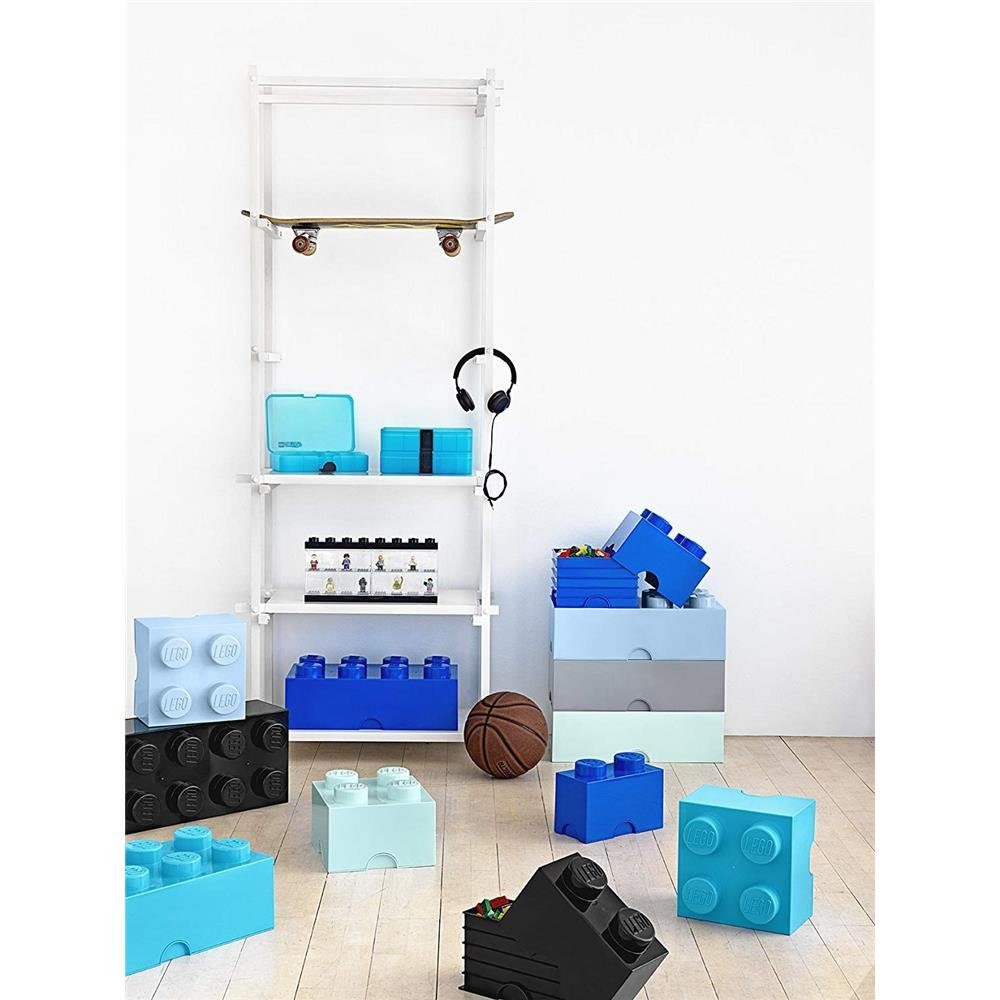 Room Copenhagen Aufbewahrungsbox LEGO Storage Brick 2 Blau (1x Aufbewahrungsstein, 1 St., 2 Noppen; 18 x 25 x 12,5 cm), Baustein stapelbar
