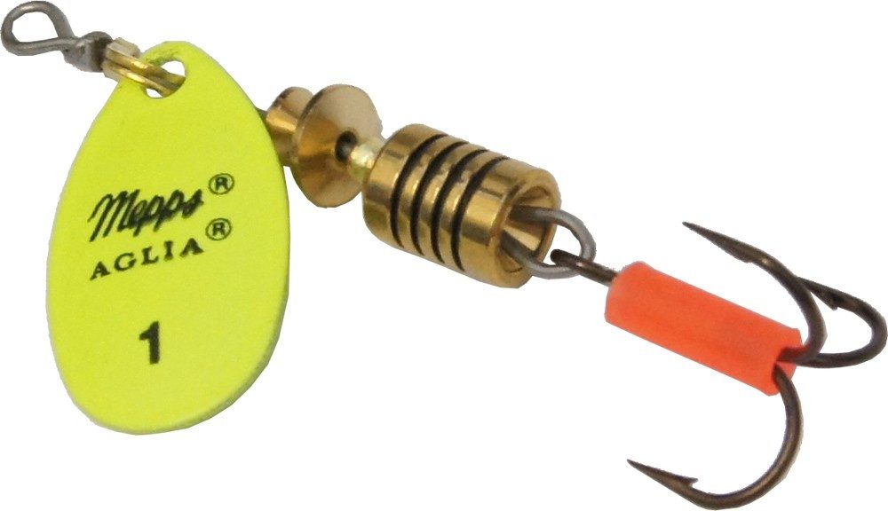 Kunstköder Mepps Aglia Spinner fluo gelb Gr. 1 3,5g