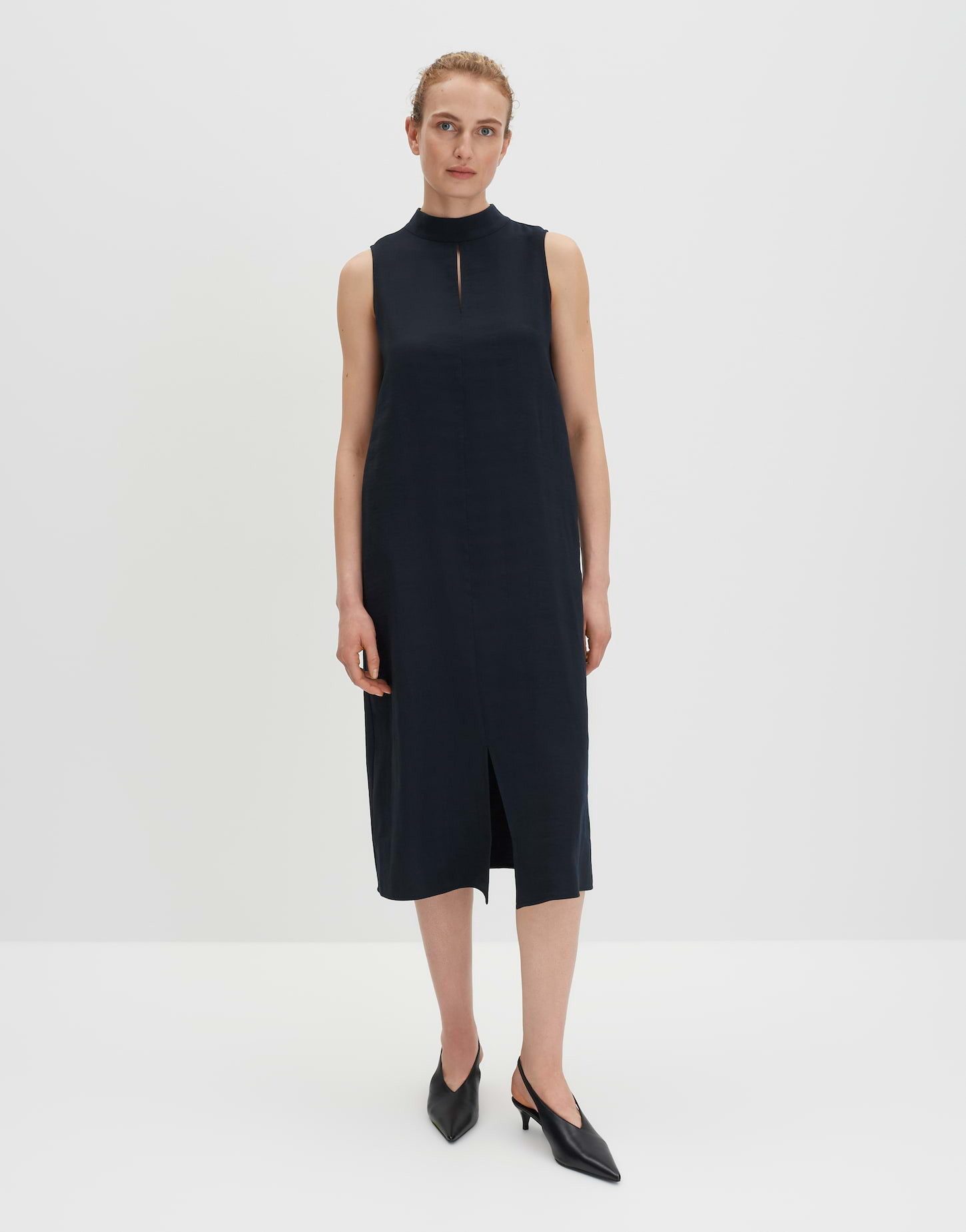 Midikleid QHIALI mit Schlitzdetails