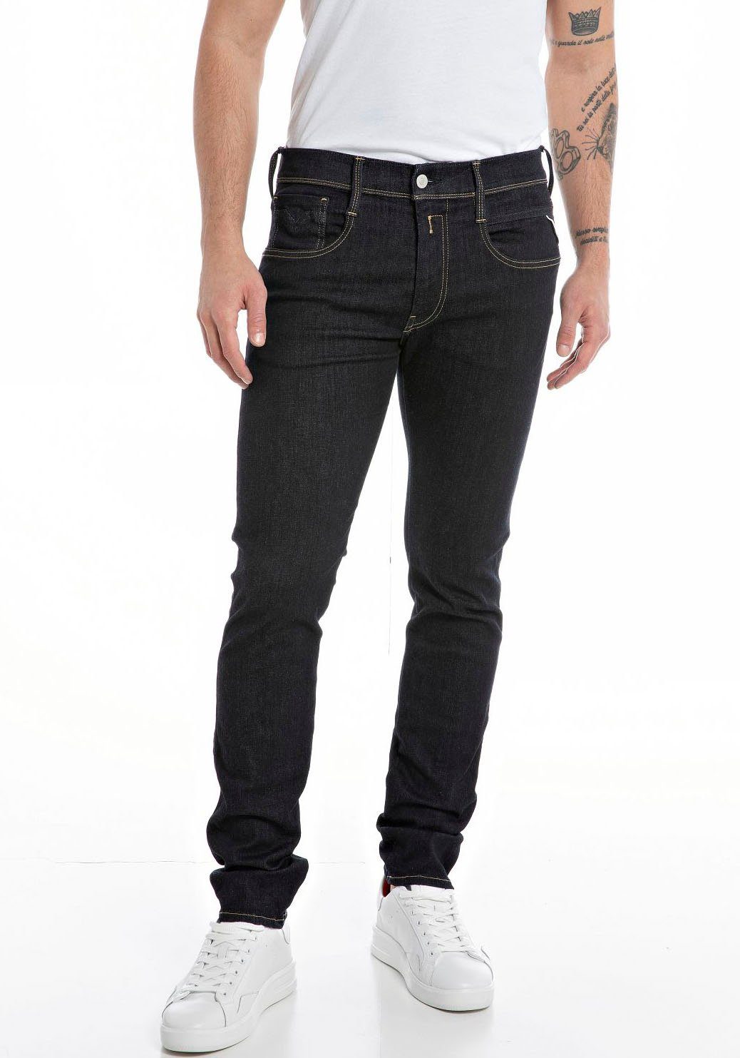 Replay Slim-fit-Jeans Anbass rinsed