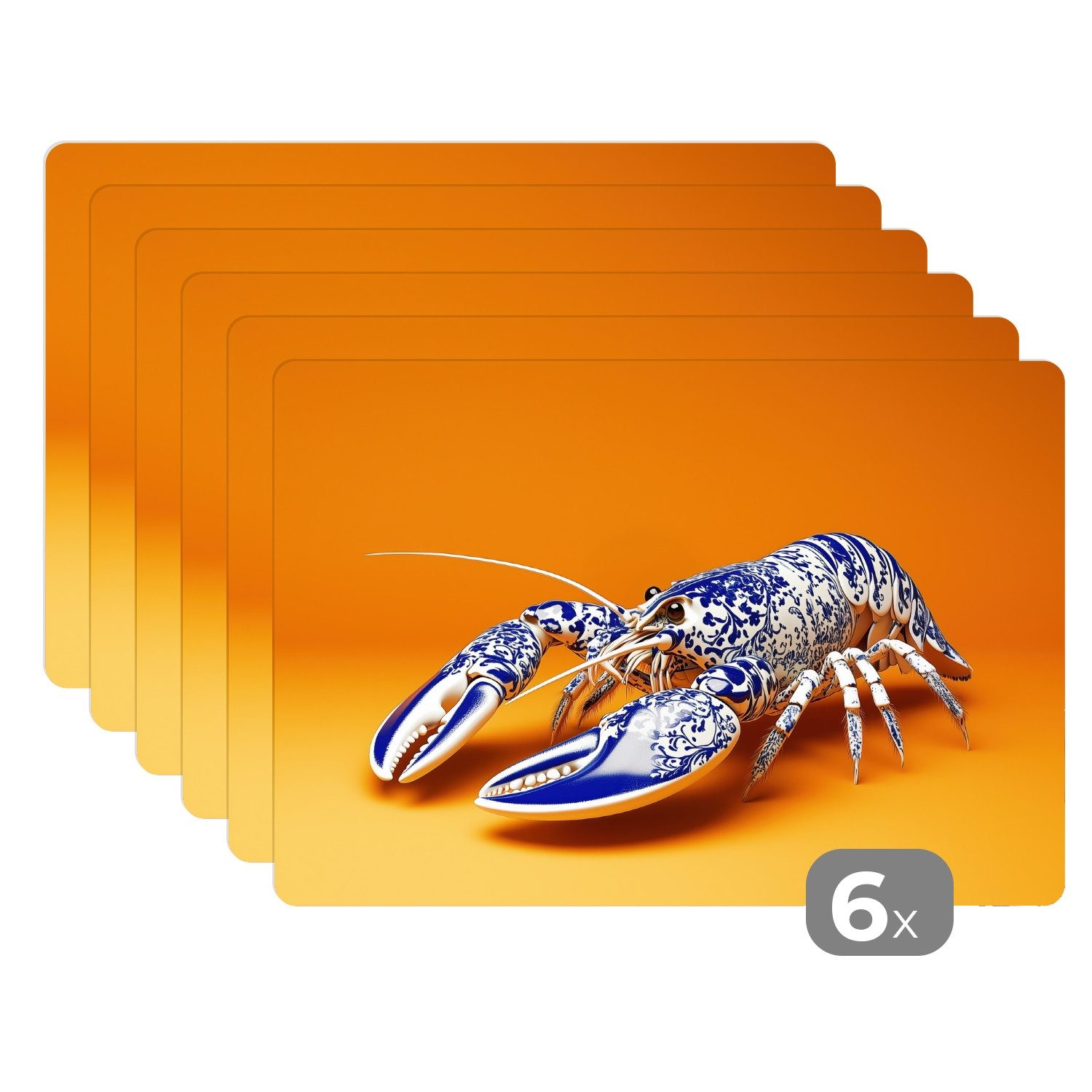 MuchoWow Platzset Hummer - Delfter Blau günstig online kaufen