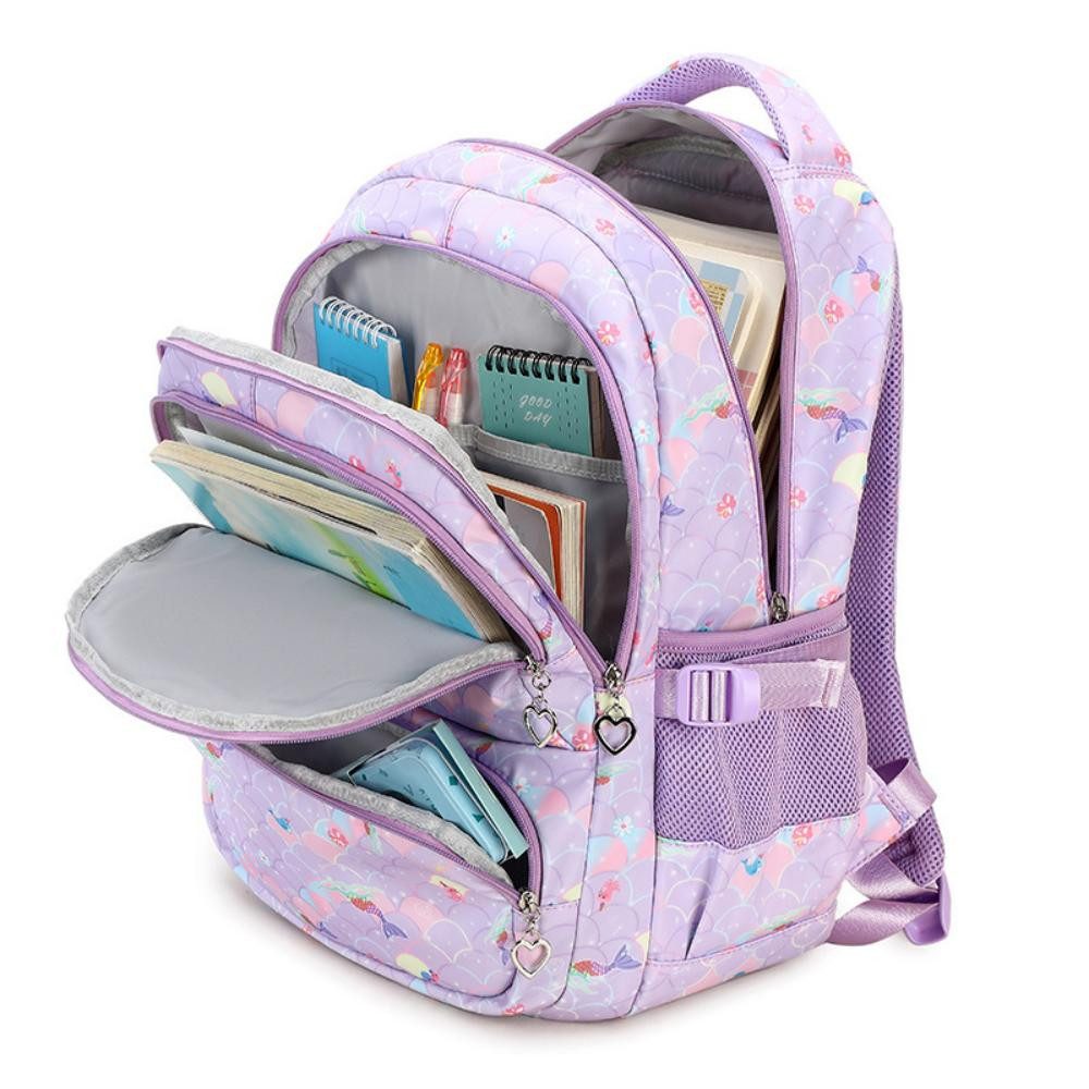 JASLIFE Schulrucksack 3-teiliges Schulrucksack Set Mädchen Teenager Jugendliche Daypack (Schulrucksack Set, 3-teiliges Set), Leicht, wasserabweisend, viel Stauraum – ideal für Schule & Freizeit