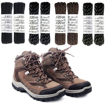 Bestgoodies Schnürsenkel Trekking, Schuhsenkel für z.B. Wanderstiefel Trekkingschuhe Wanderschuhe, Schnürbänder im 2er Pack